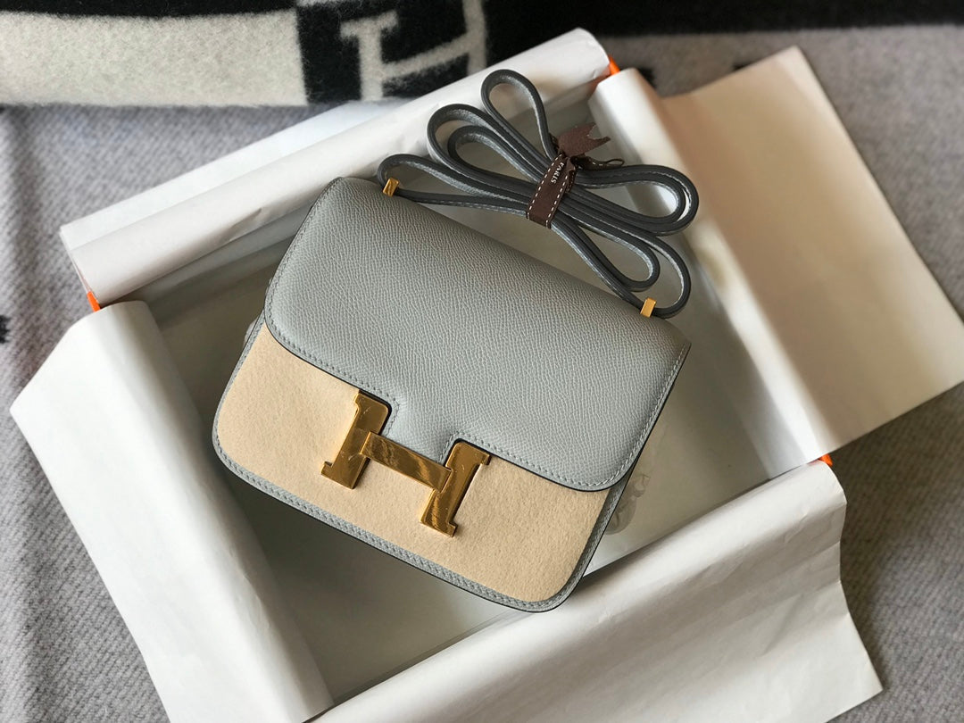constance 24 bleu glacier epsom leather gold hardware
