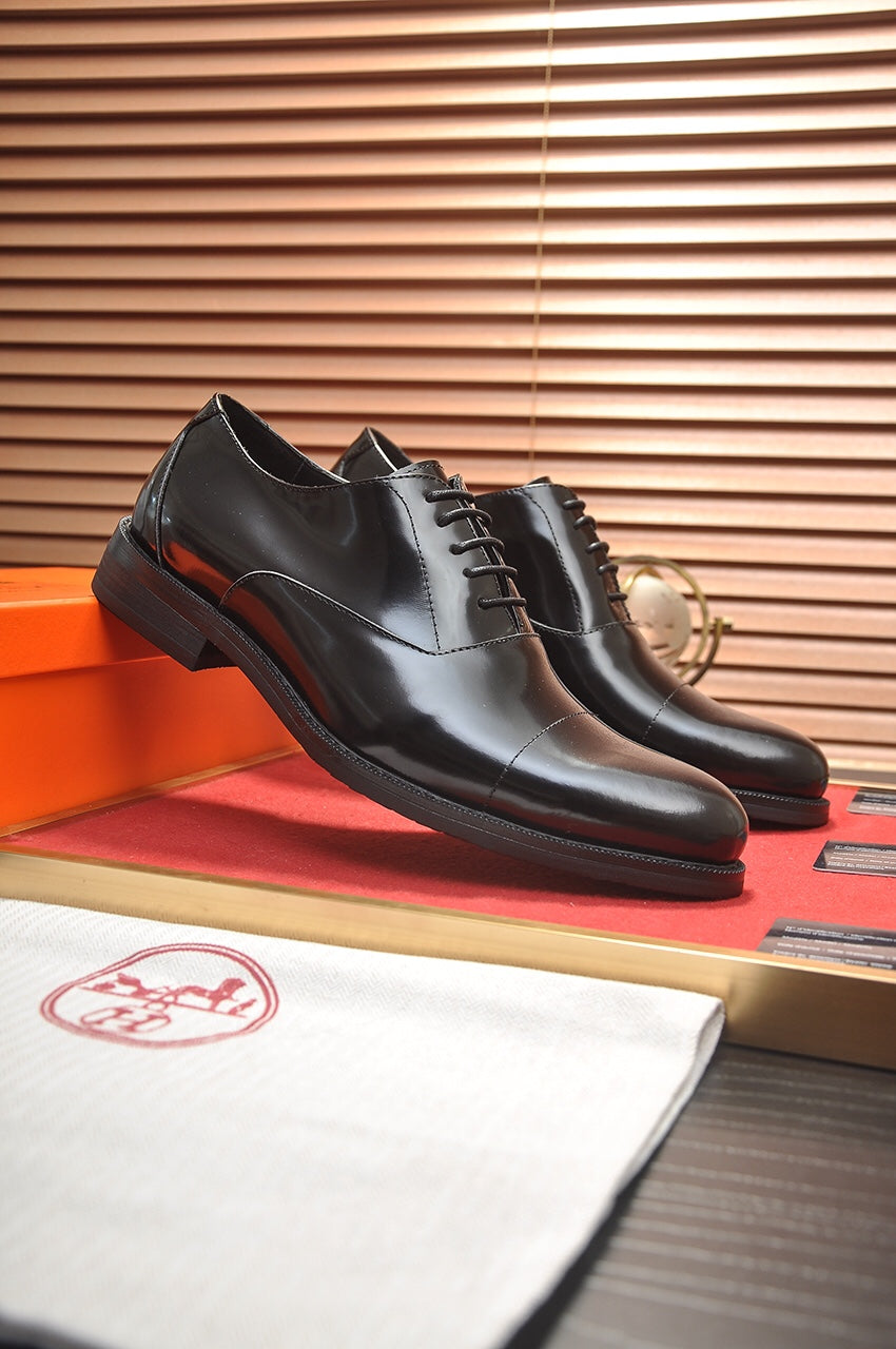 HM Men's Shoe Black Patent Leather 526106