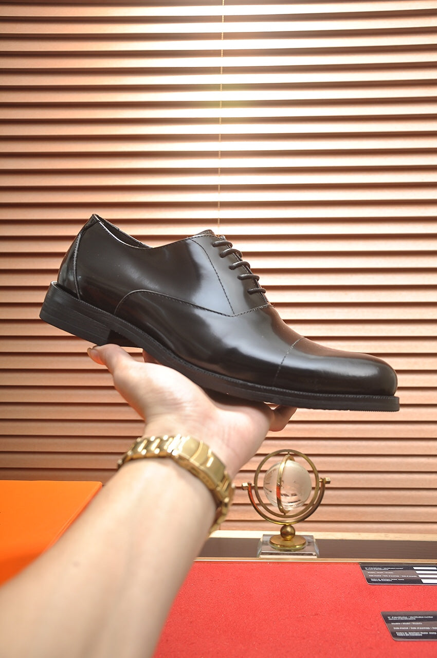 HM Men's Shoe Black Patent Leather 526106