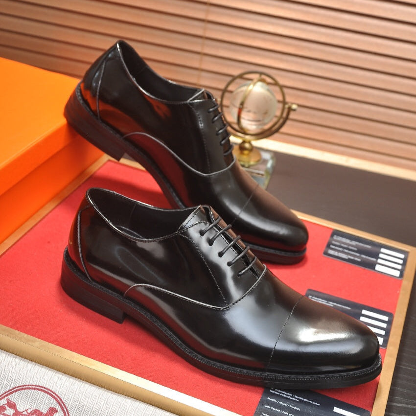 HM Men's Shoe Black Patent Leather 526106