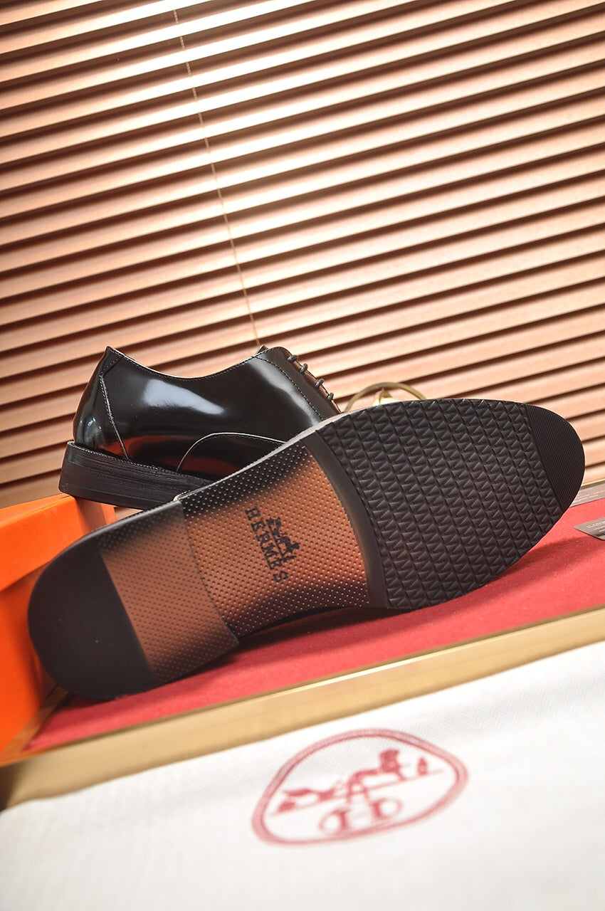 HM Men's Shoe Black Patent Leather 526106