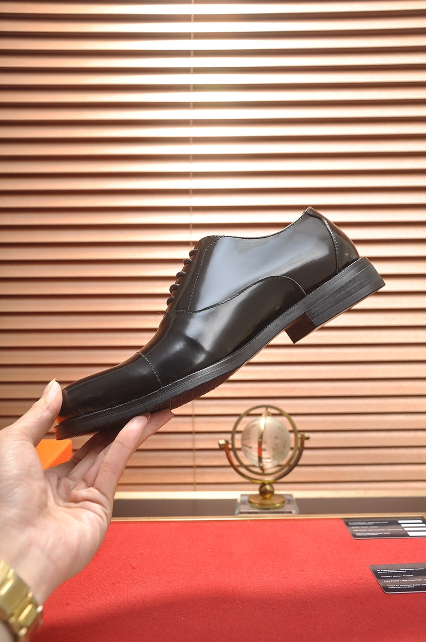 HM Men's Shoe Black Patent Leather 526106