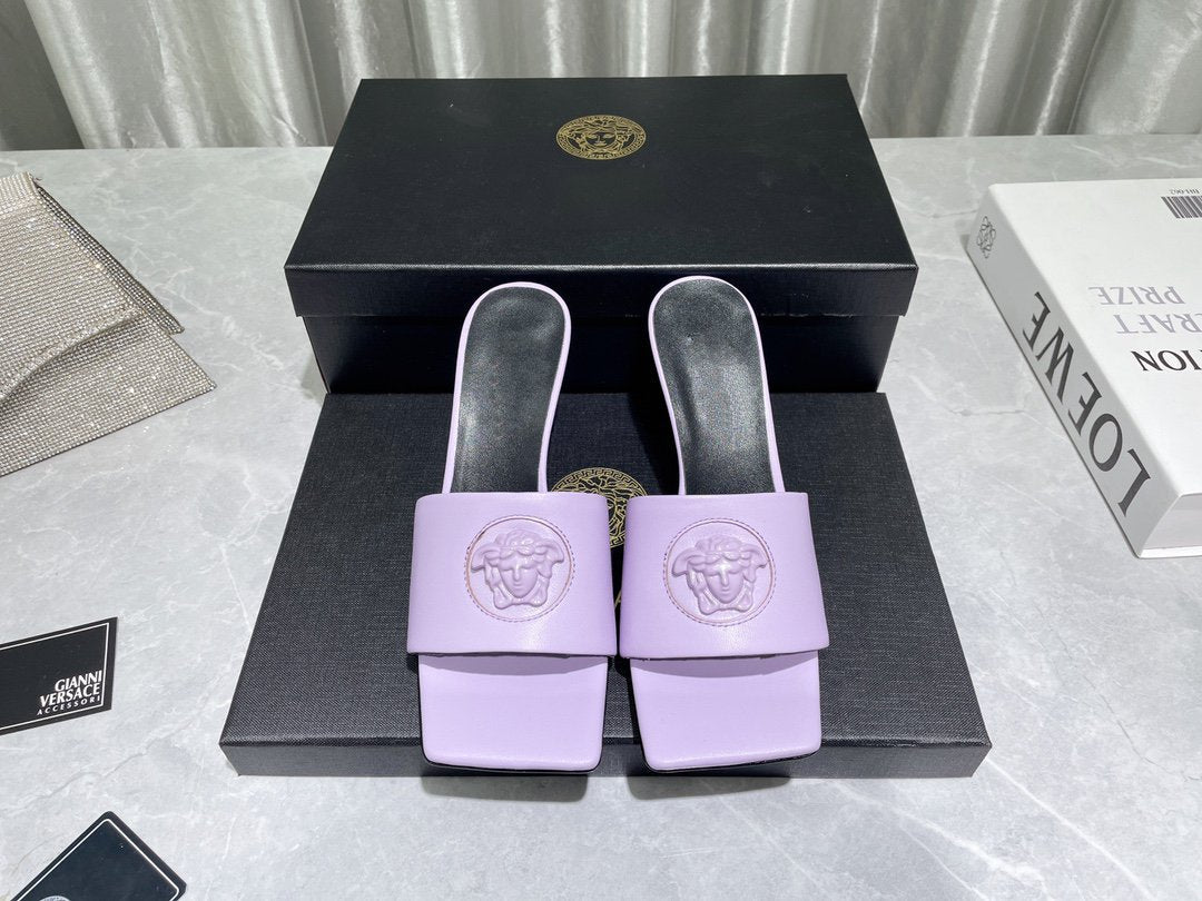 HIGH HEEL 70 MEDUSA LILAC SANDAL