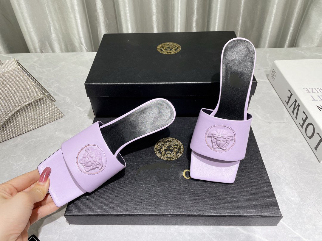 HIGH HEEL 70 MEDUSA LILAC SANDAL