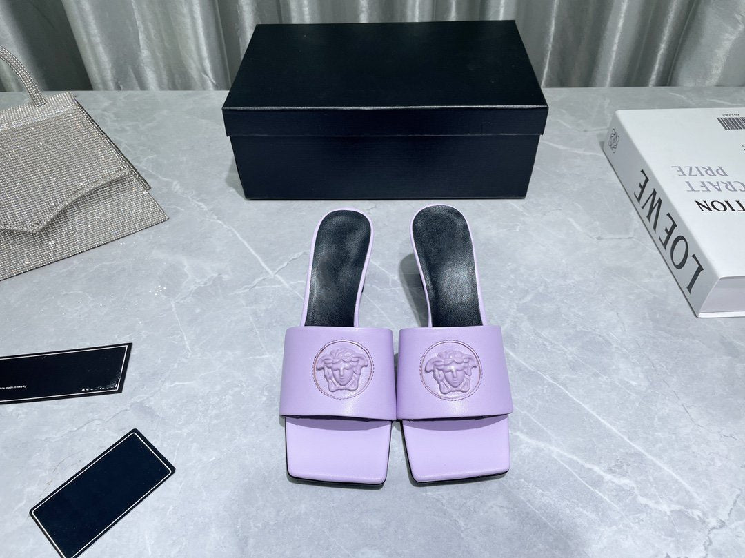 HIGH HEEL 70 MEDUSA LILAC SANDAL