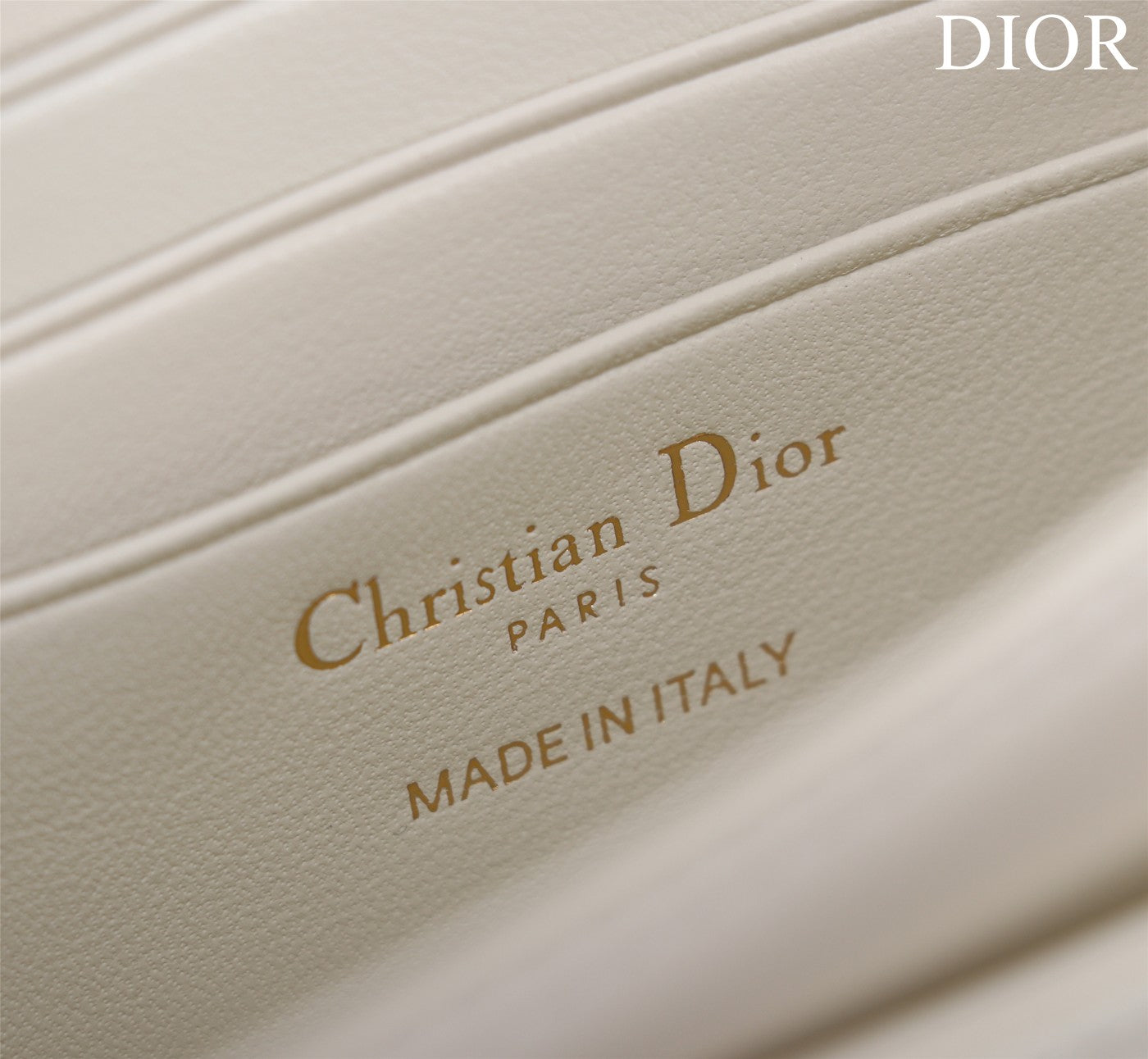my cd mini 21 white lambskin