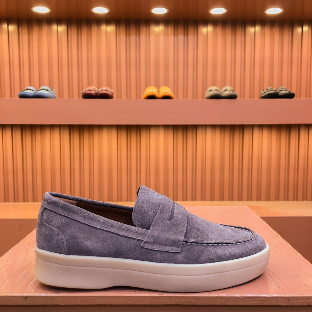 LP RETRO SUMMER WALK LOAFERS MAUVE SUEDE