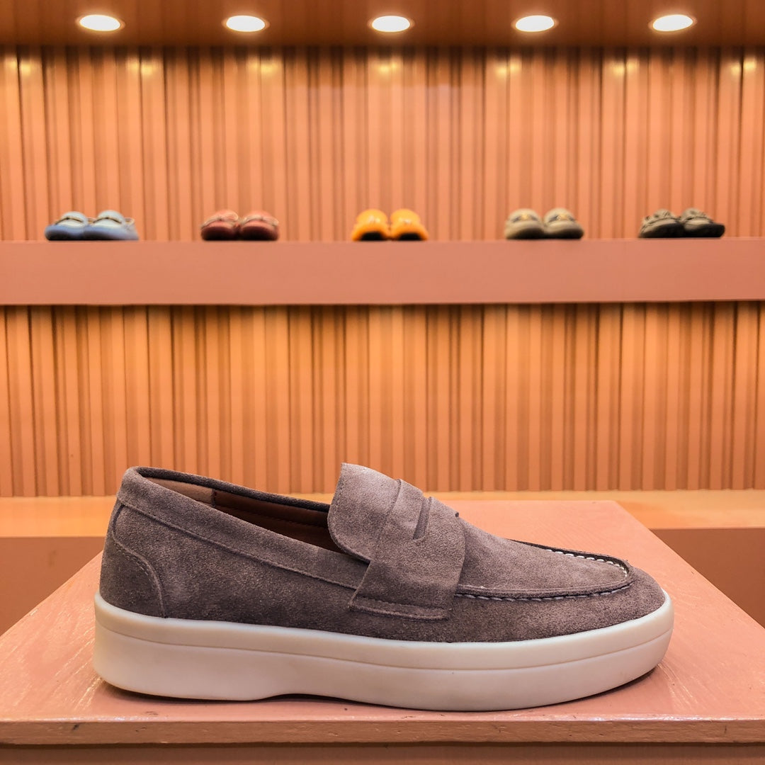 LP RETRO SUMMER WALK LOAFERS BROWN SUEDE