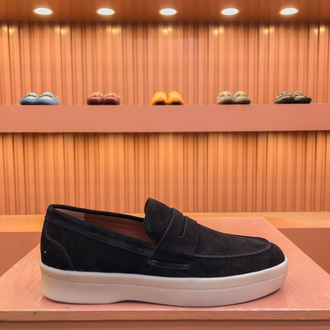 LP RETRO SUMMER WALK LOAFERS BLACK SUEDE