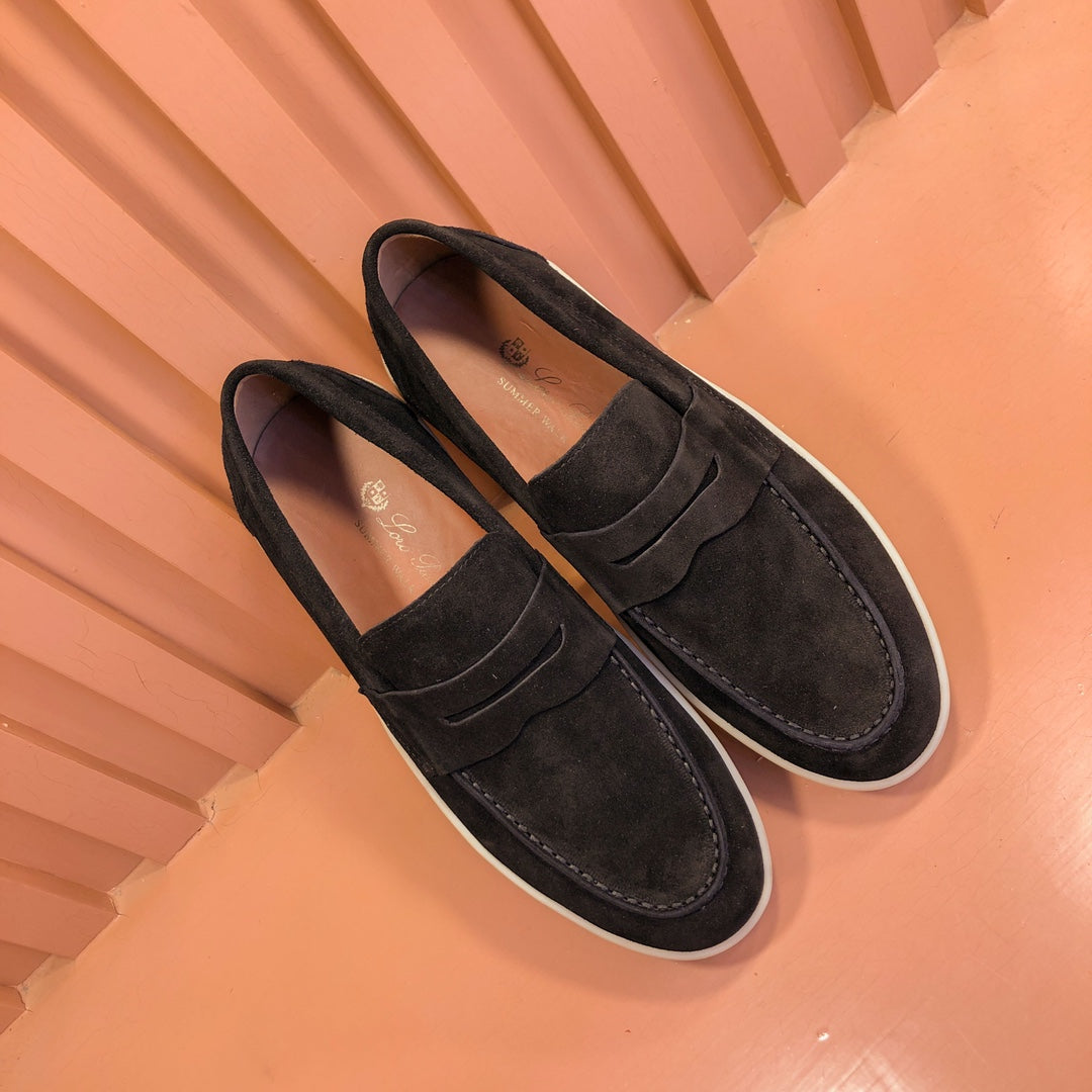 LP RETRO SUMMER WALK LOAFERS BLACK SUEDE