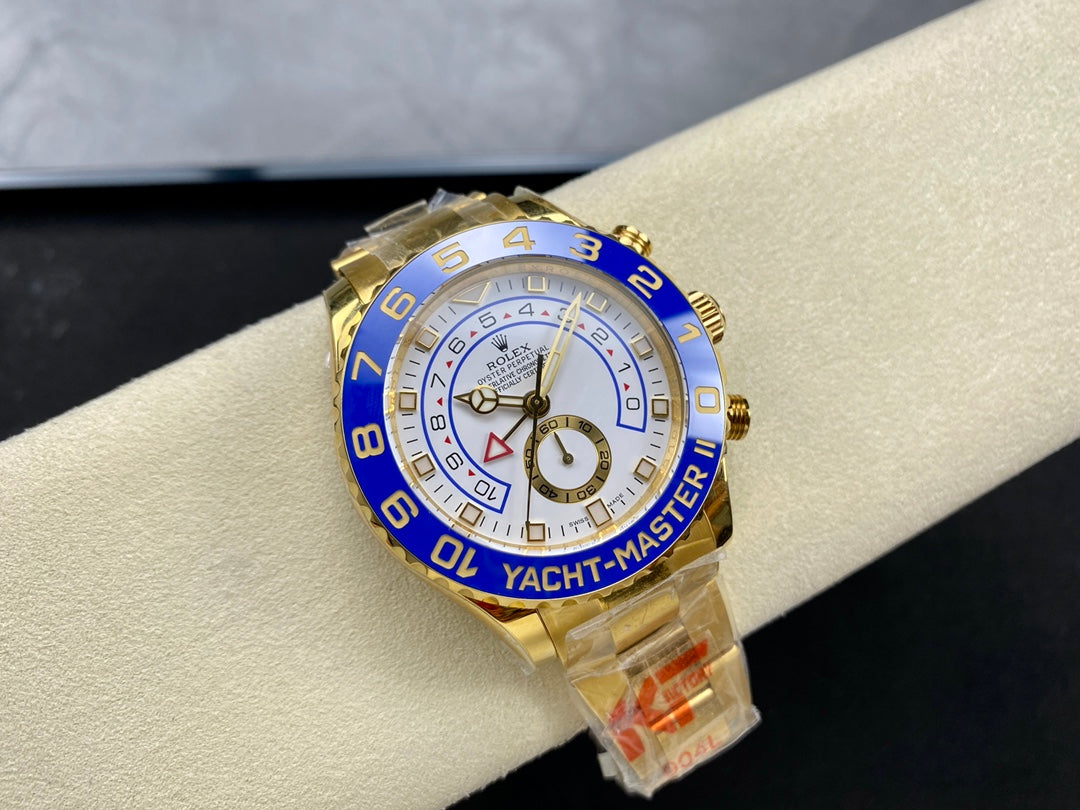 Rolex Yacht-Master II 44mm Gold White Dial