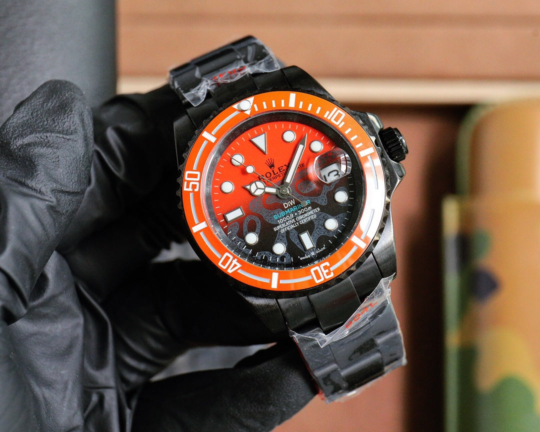 Rolex DIW Submariner 40mm Black Orange