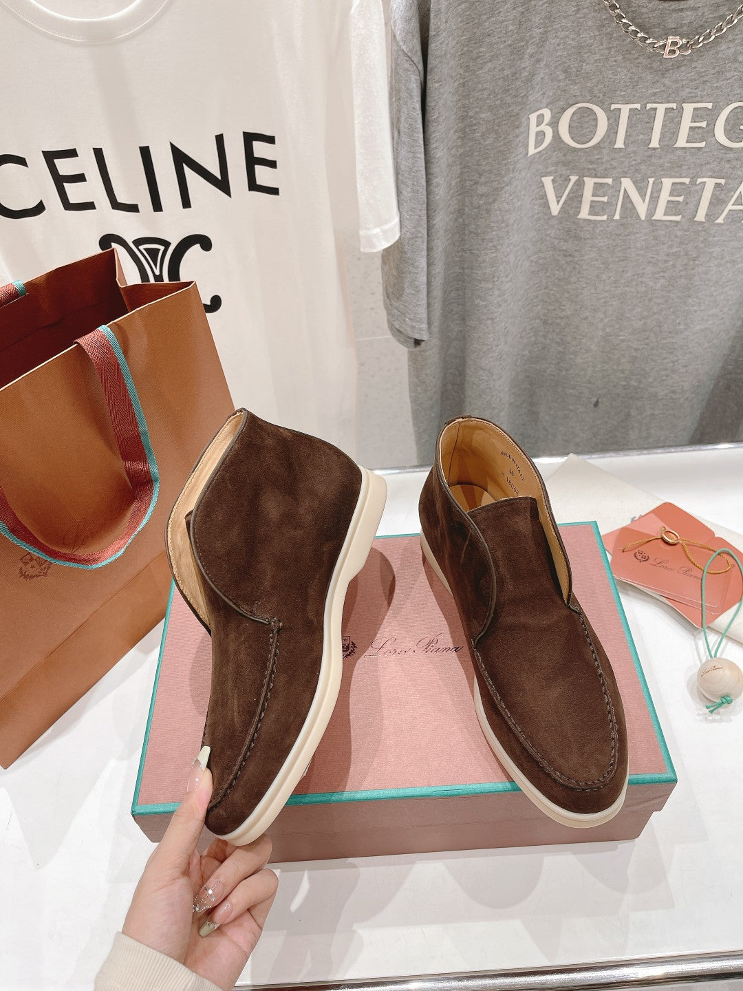 LP HIGH TOP OPEN WALK LOAFERS BROWN SUEDE