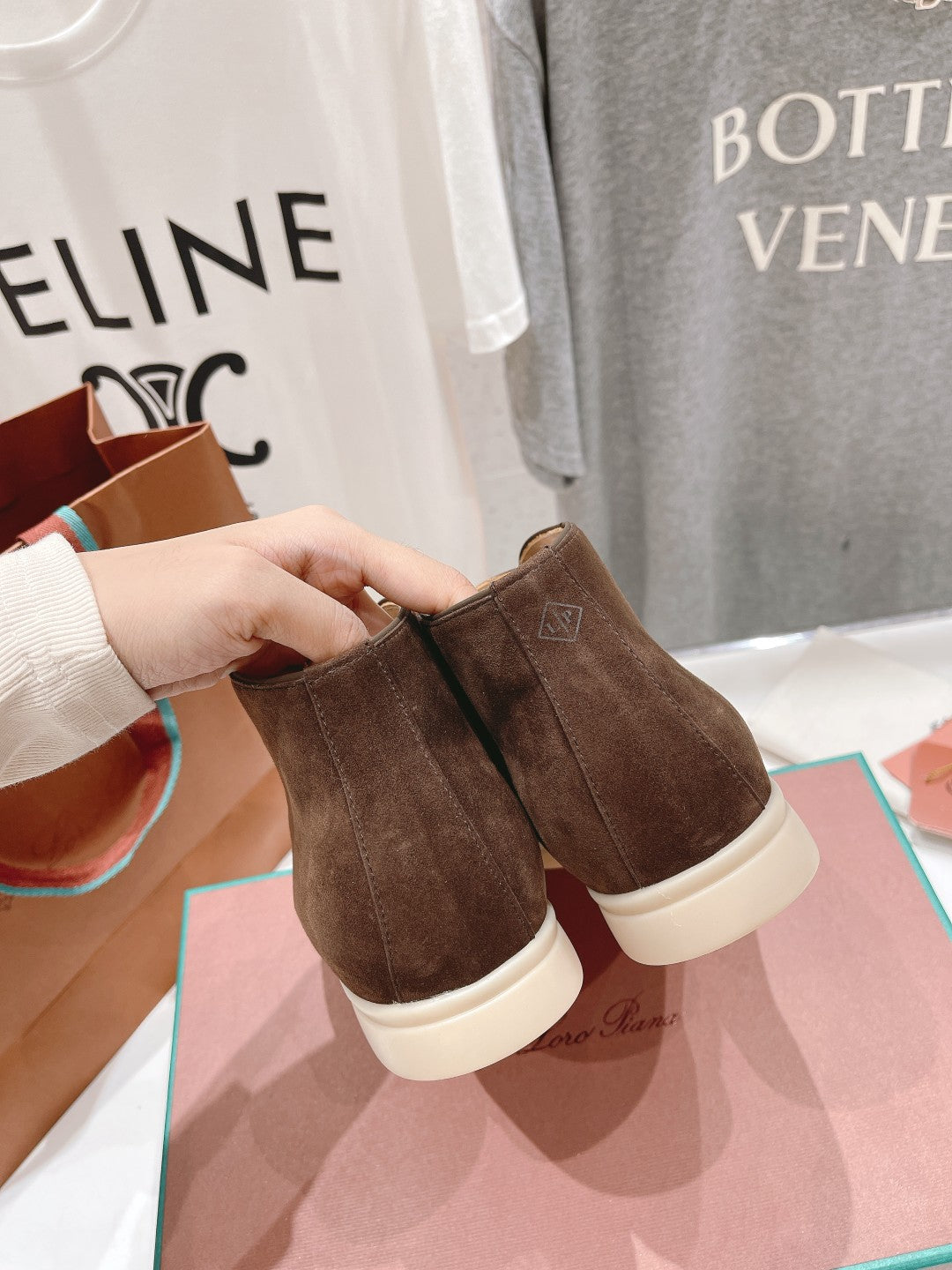 LP HIGH TOP OPEN WALK LOAFERS BROWN SUEDE