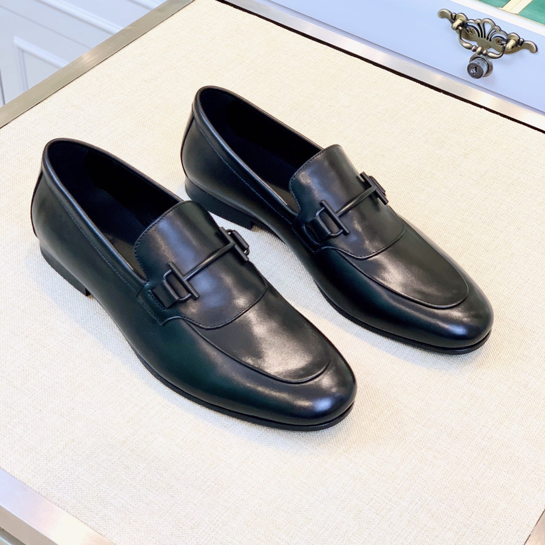 HM Men's Loafer Black Calfskin 539700