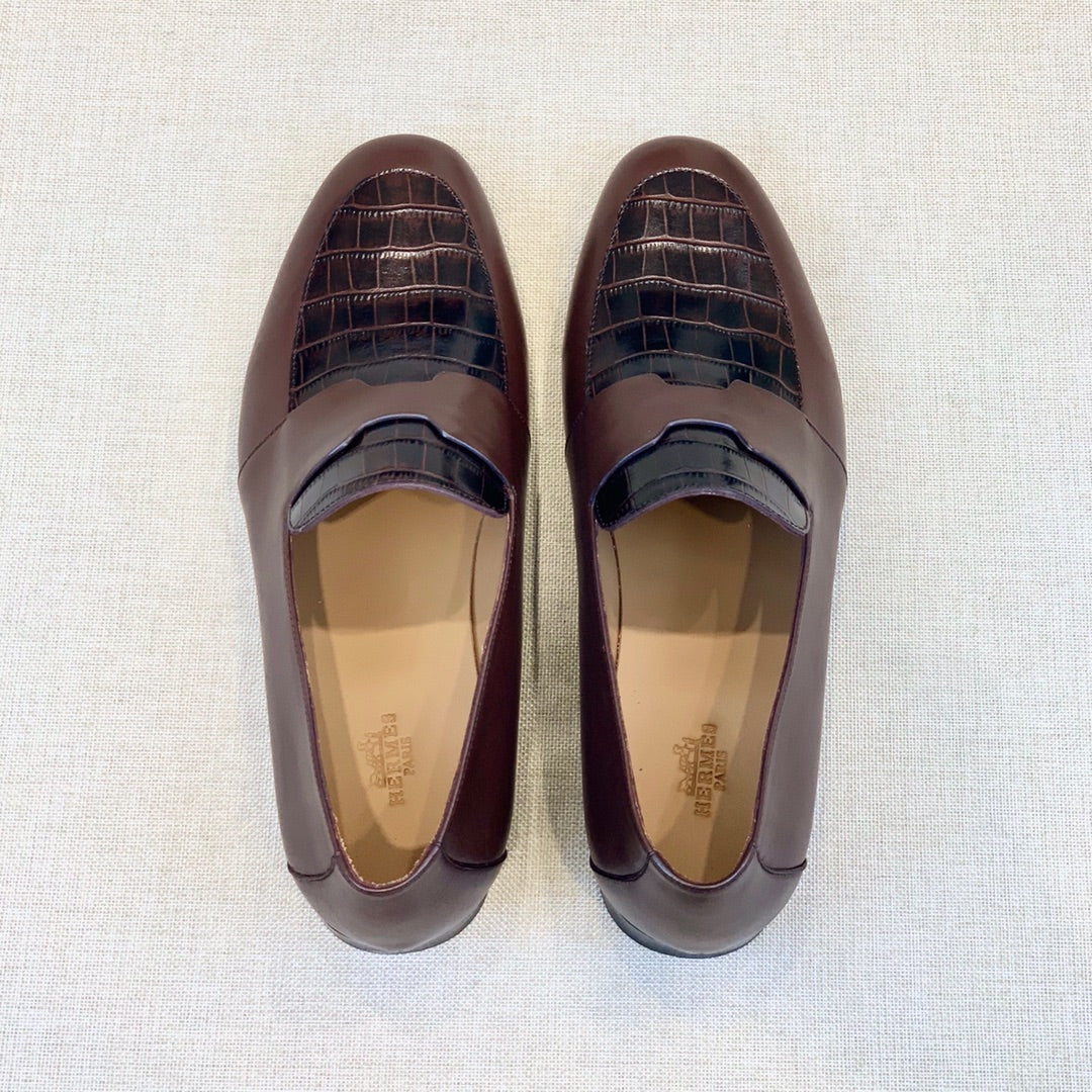 HM Men's Loafer Brown Calfskin 539703