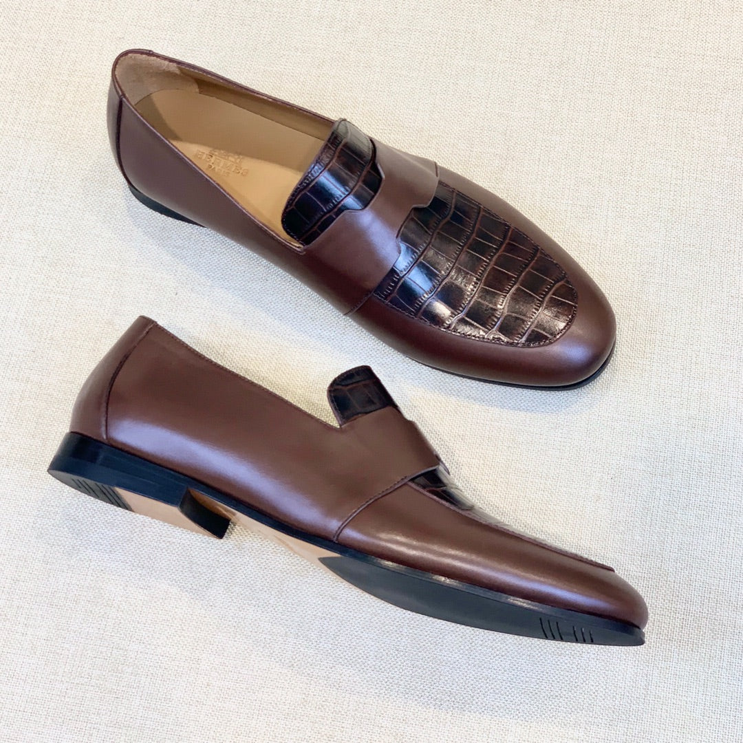 HM Men's Loafer Brown Calfskin 539703