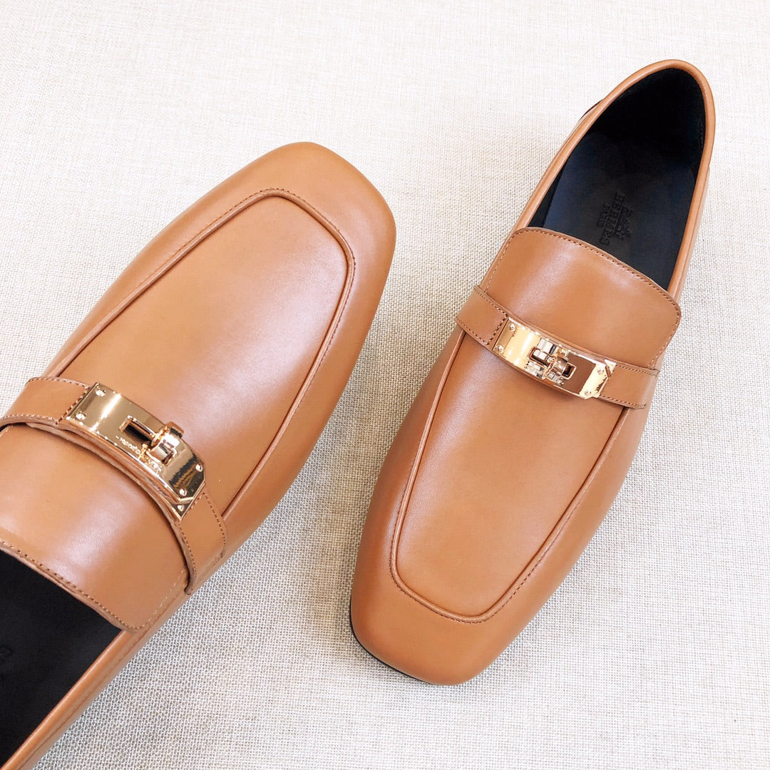 HM Men's Loafer Brown Calfskin 539737