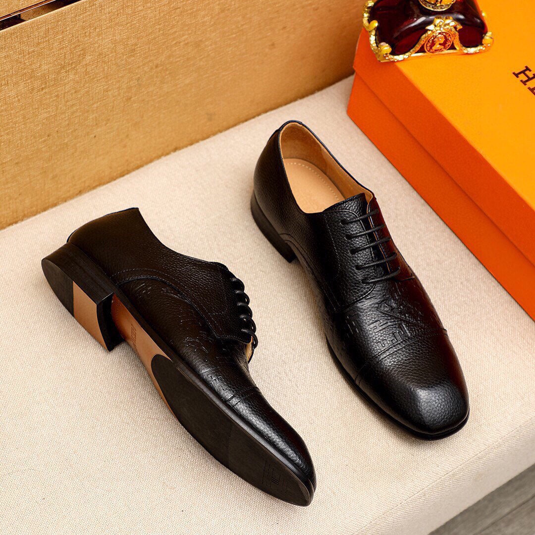 HM Men's Loafer Black Cowhide 616503