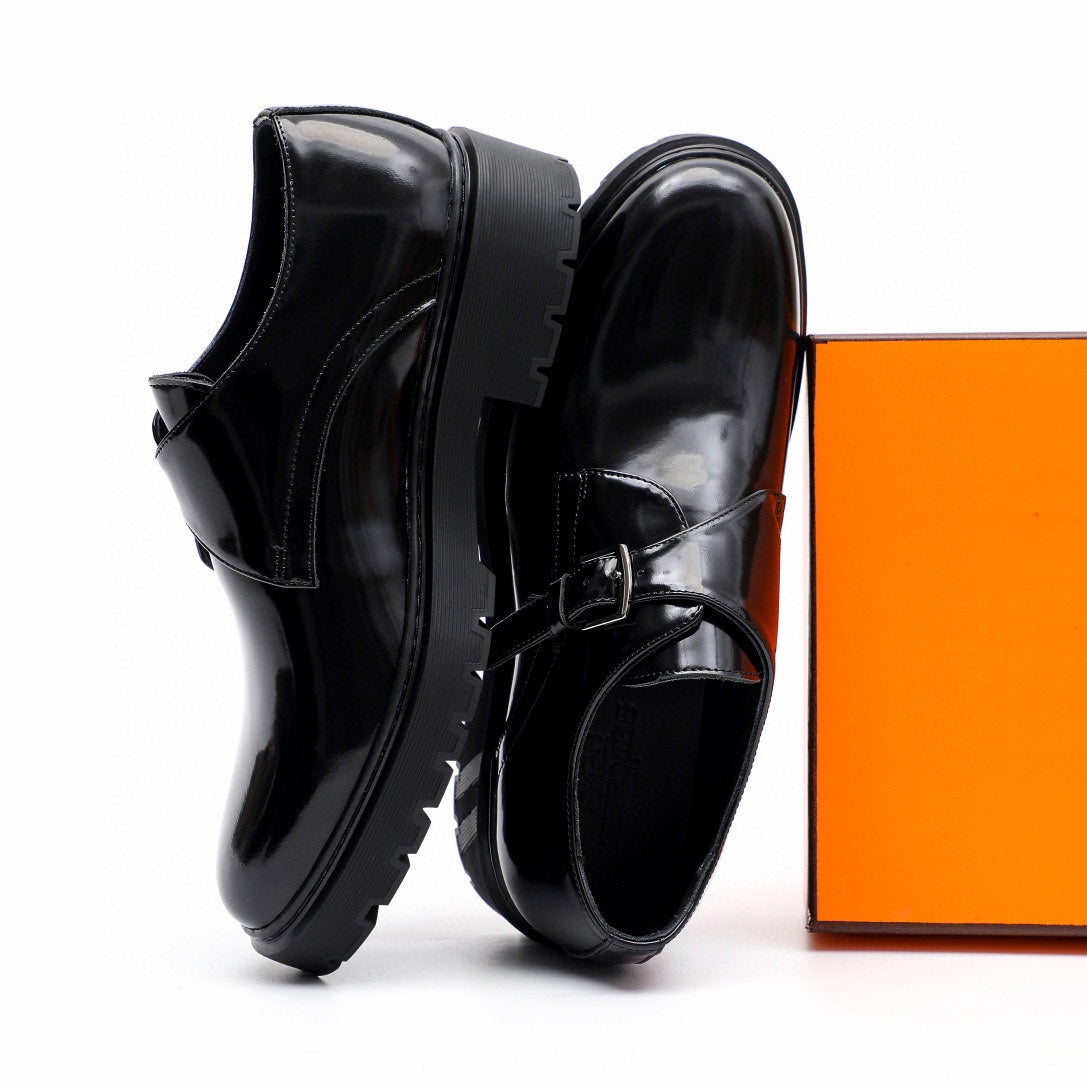 HM Men's Loafer Black Patent Leather 616538