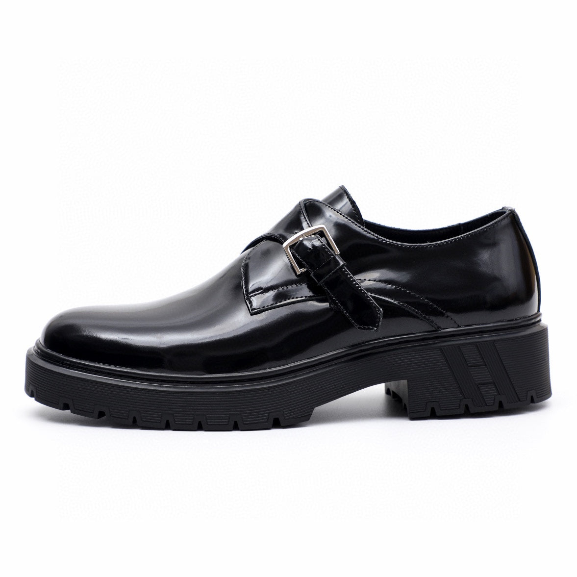 HM Men's Loafer Black Patent Leather 616538