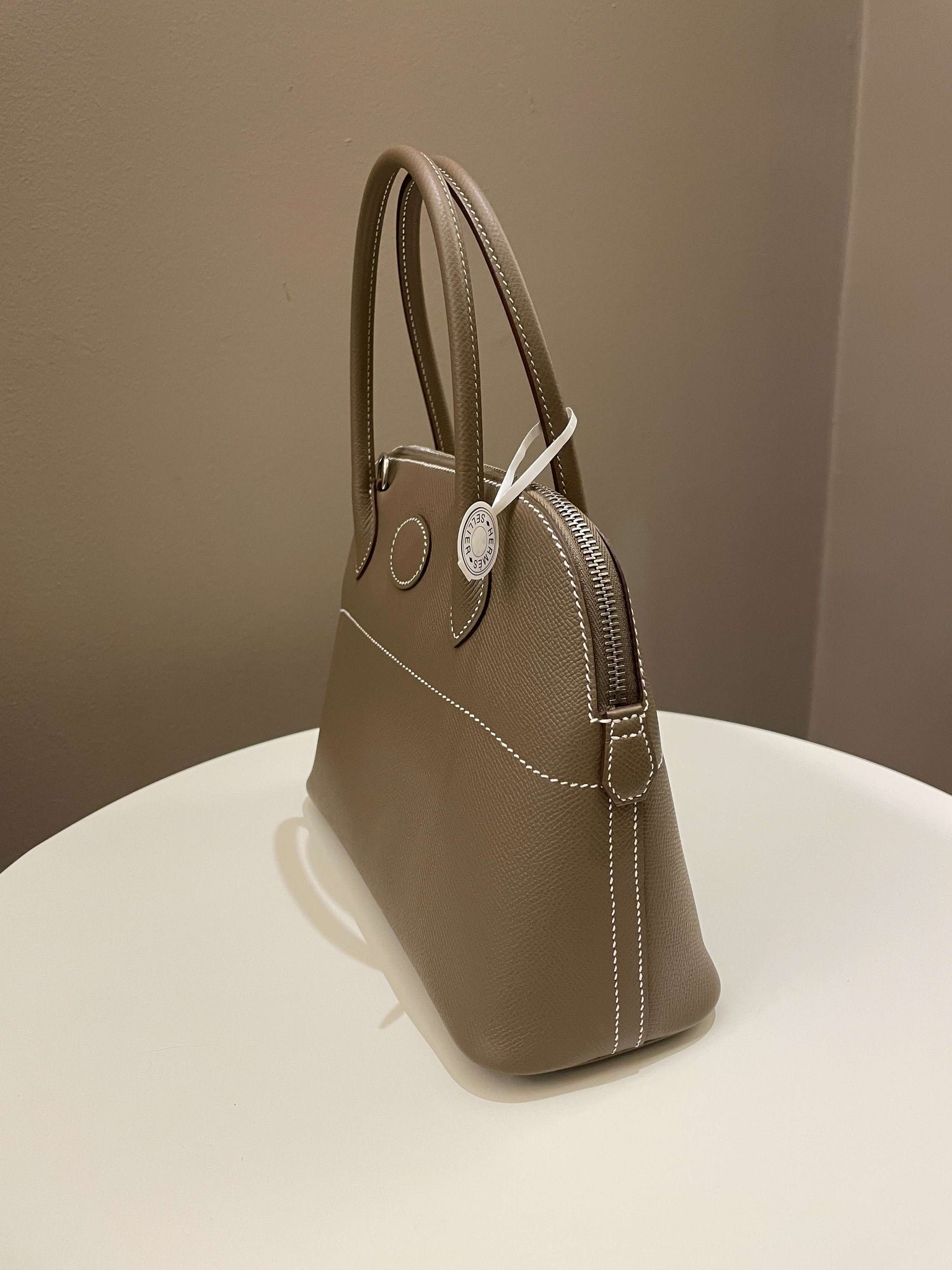 HM Bolide 27cm Etoupe Epsom Leather