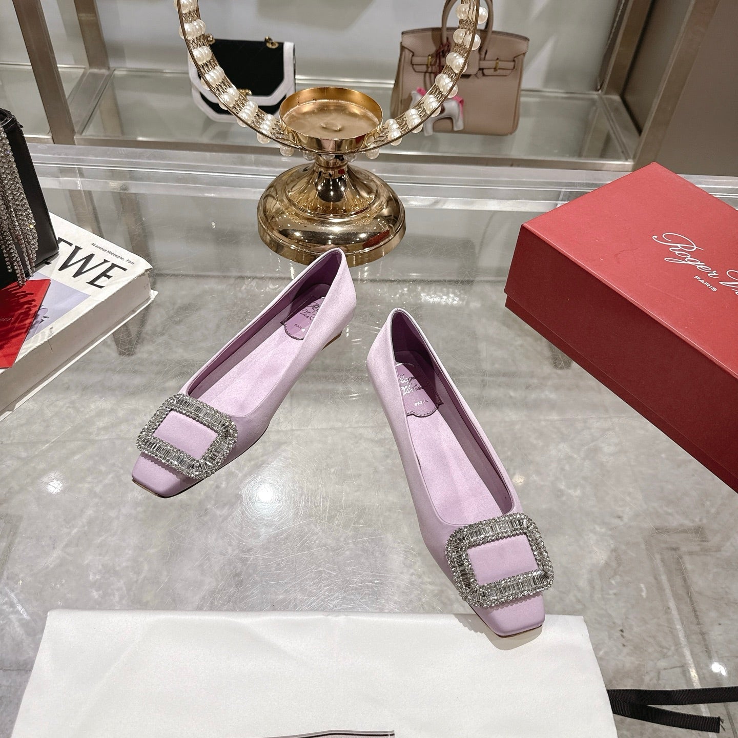 Bell Viv 25 Pumps Purple Imported Silk 300734