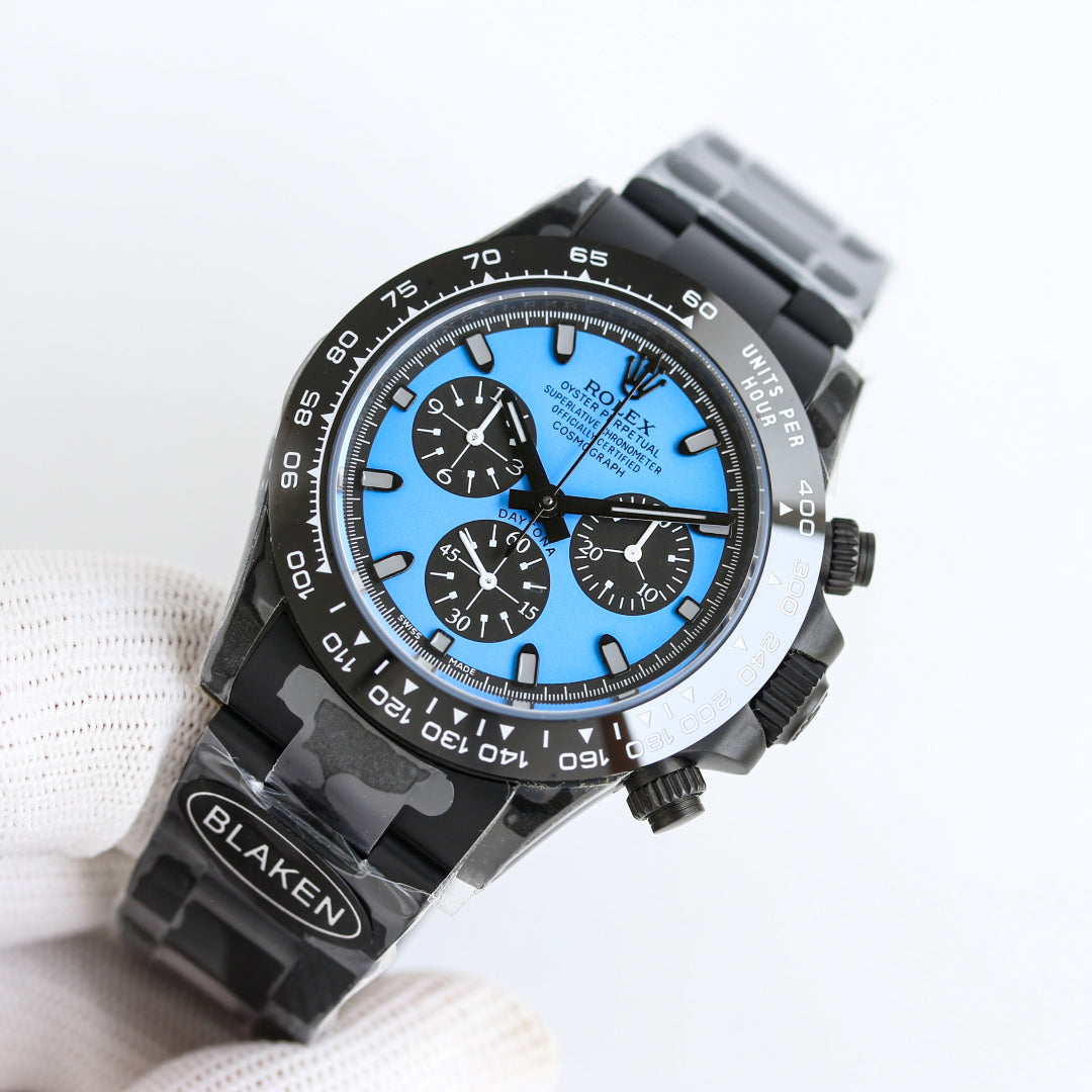 Rolex Daytona 40mm Carbon Black Blue