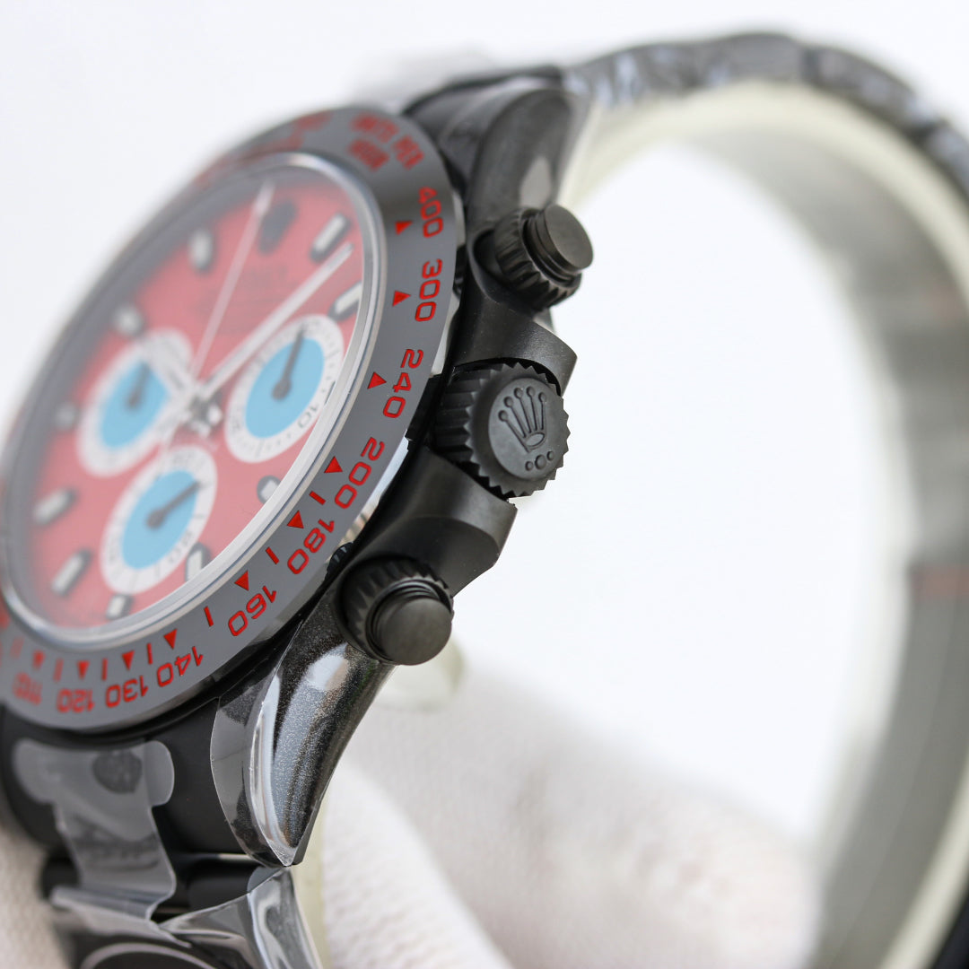 Rolex Daytona 40mm Carbon Black Red Dial
