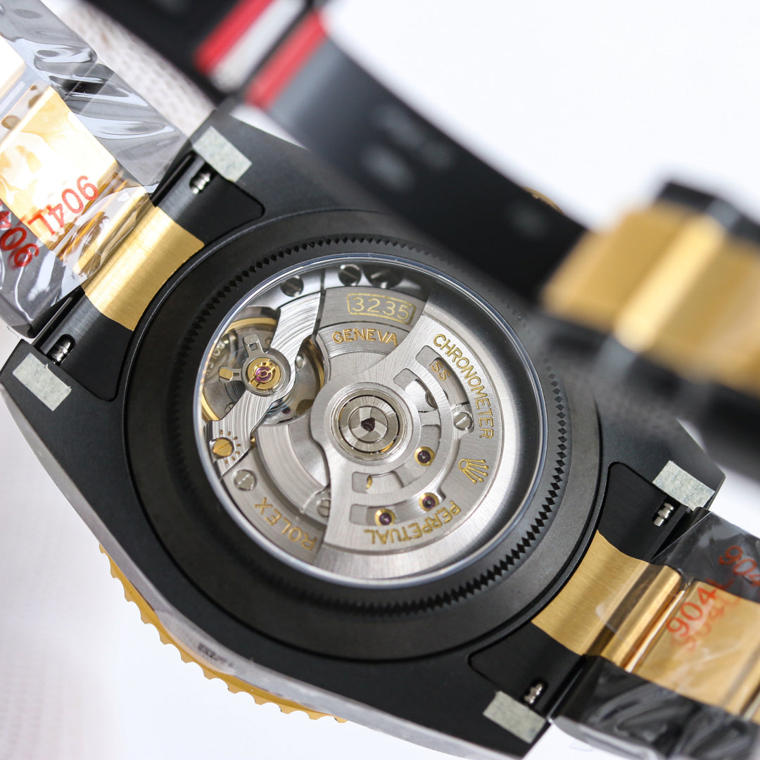 Rolex Blaken Submariner 40mm Black Gold Blue Dial