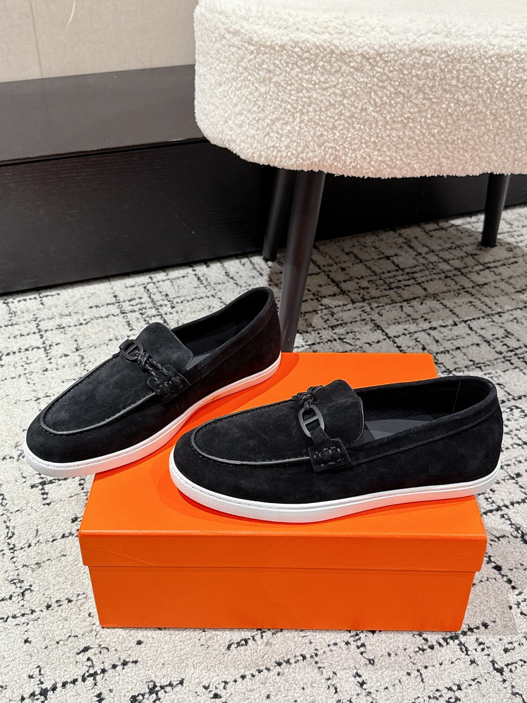 HM 25 Mocassim lgnacio Loafer  Black Cowhide 377583