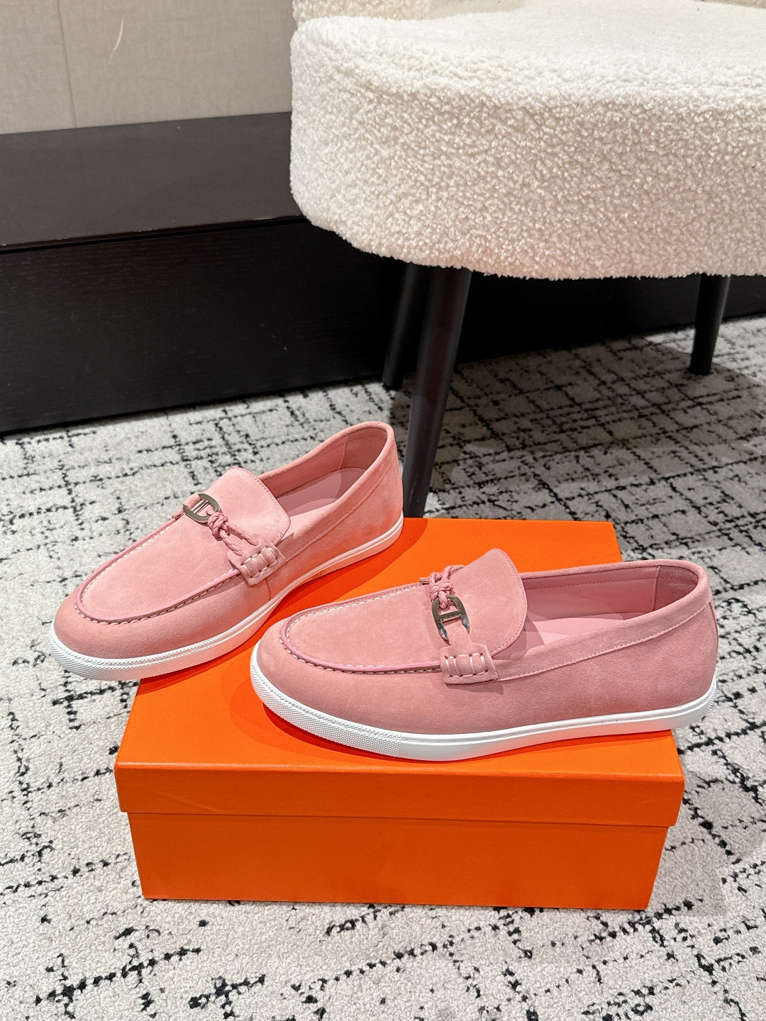 HM 25 Mocassim lgnacio Loafer Pink Cowhide 377590