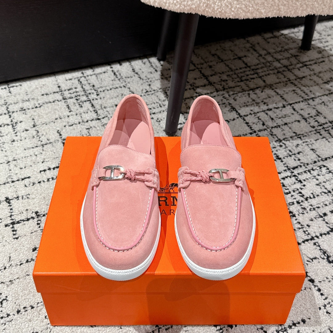 HM 25 Mocassim lgnacio Loafer Pink Cowhide 377590