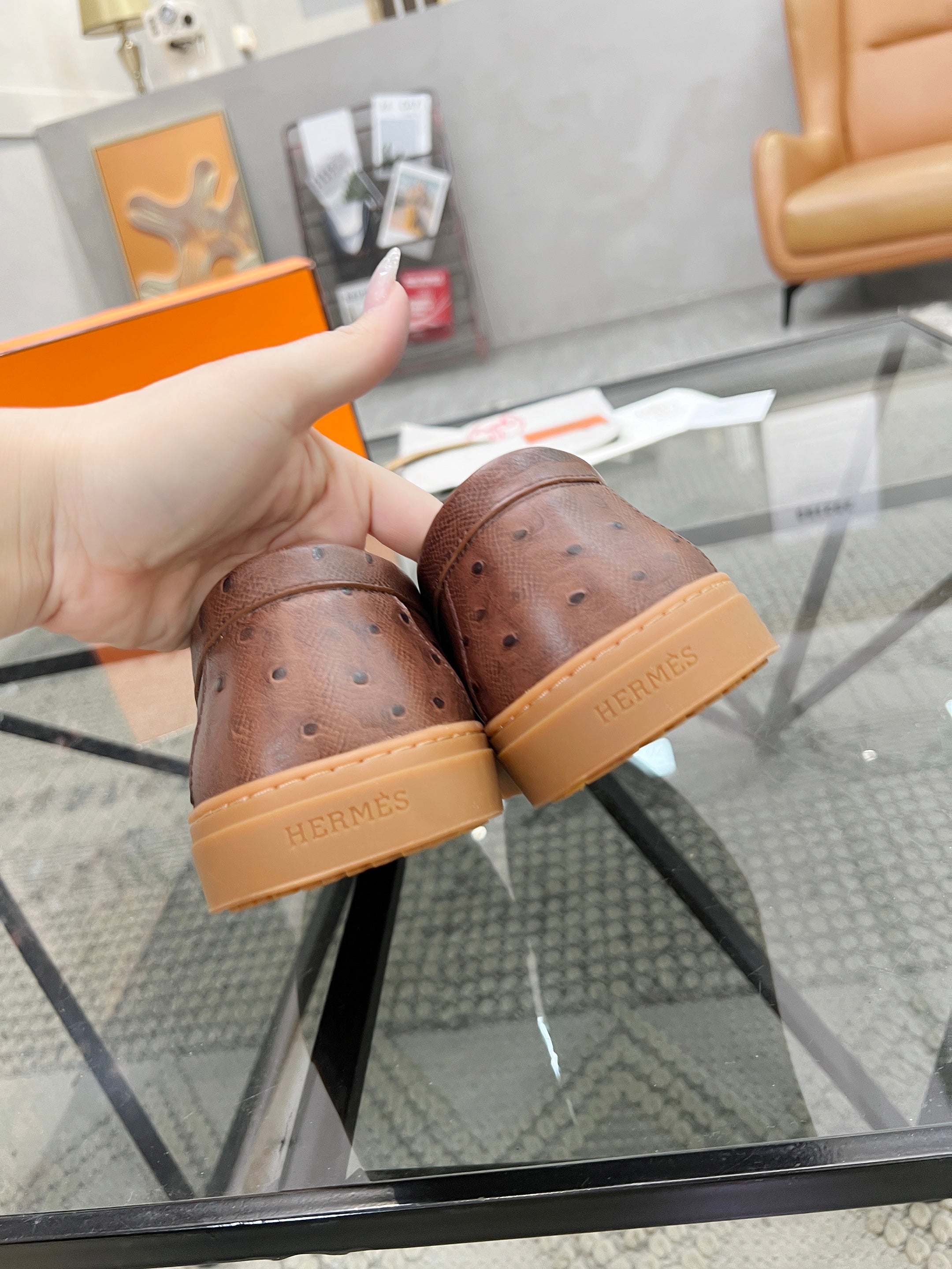 HM Men's Horsebit Loafers Brown Calfskin 621423