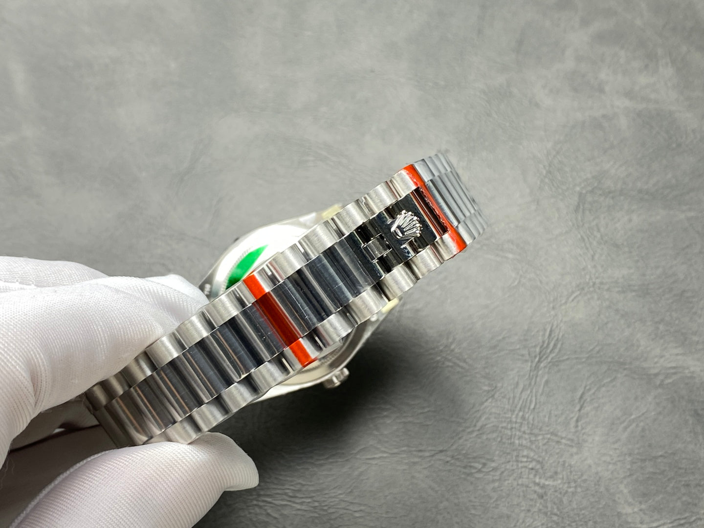 Rolex Day-Date 36mm Silver Black Dial