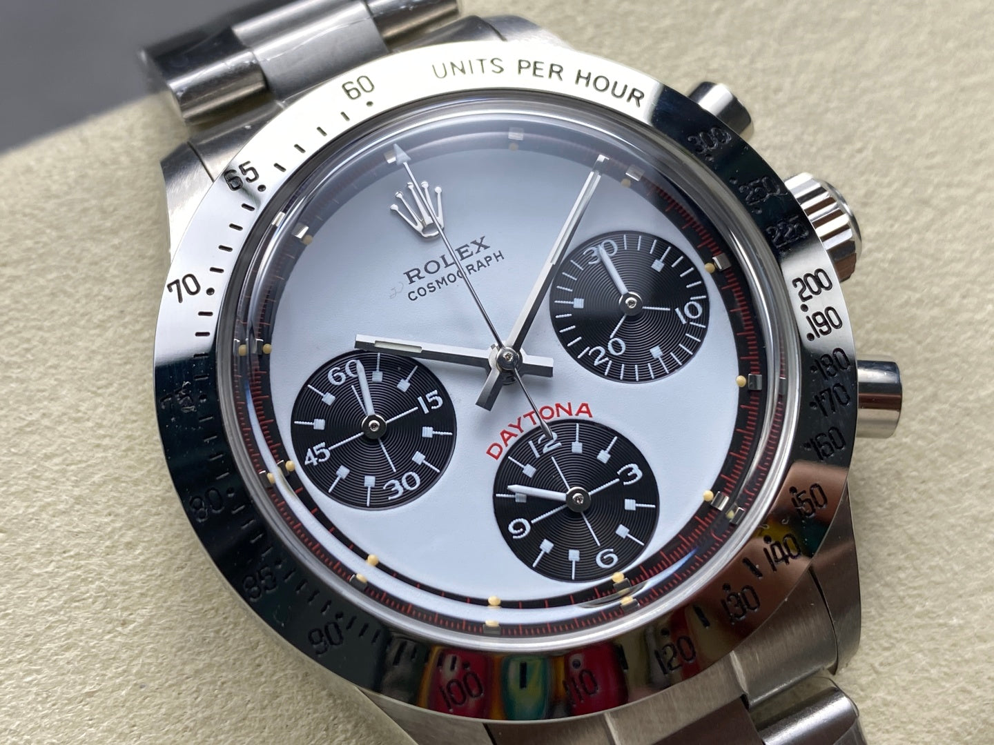 Rolex Daytona 37.5mm Silver White Black