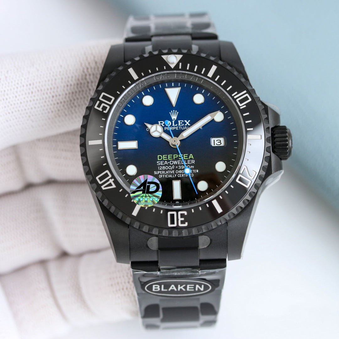 Rolex Sea Dweller Deepsea 44mm Black Blue PVD