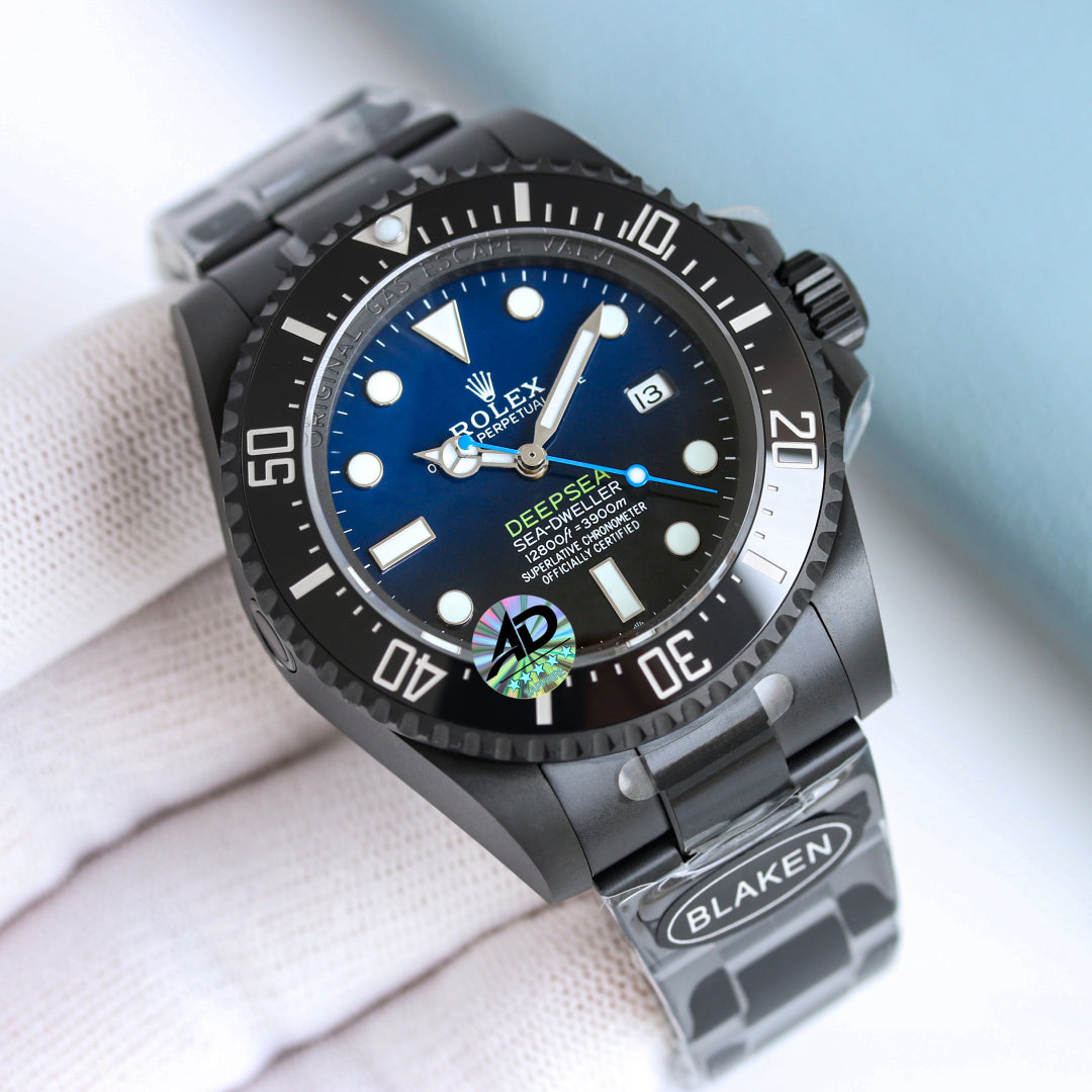 Rolex Sea Dweller Deepsea 44mm Black Blue PVD