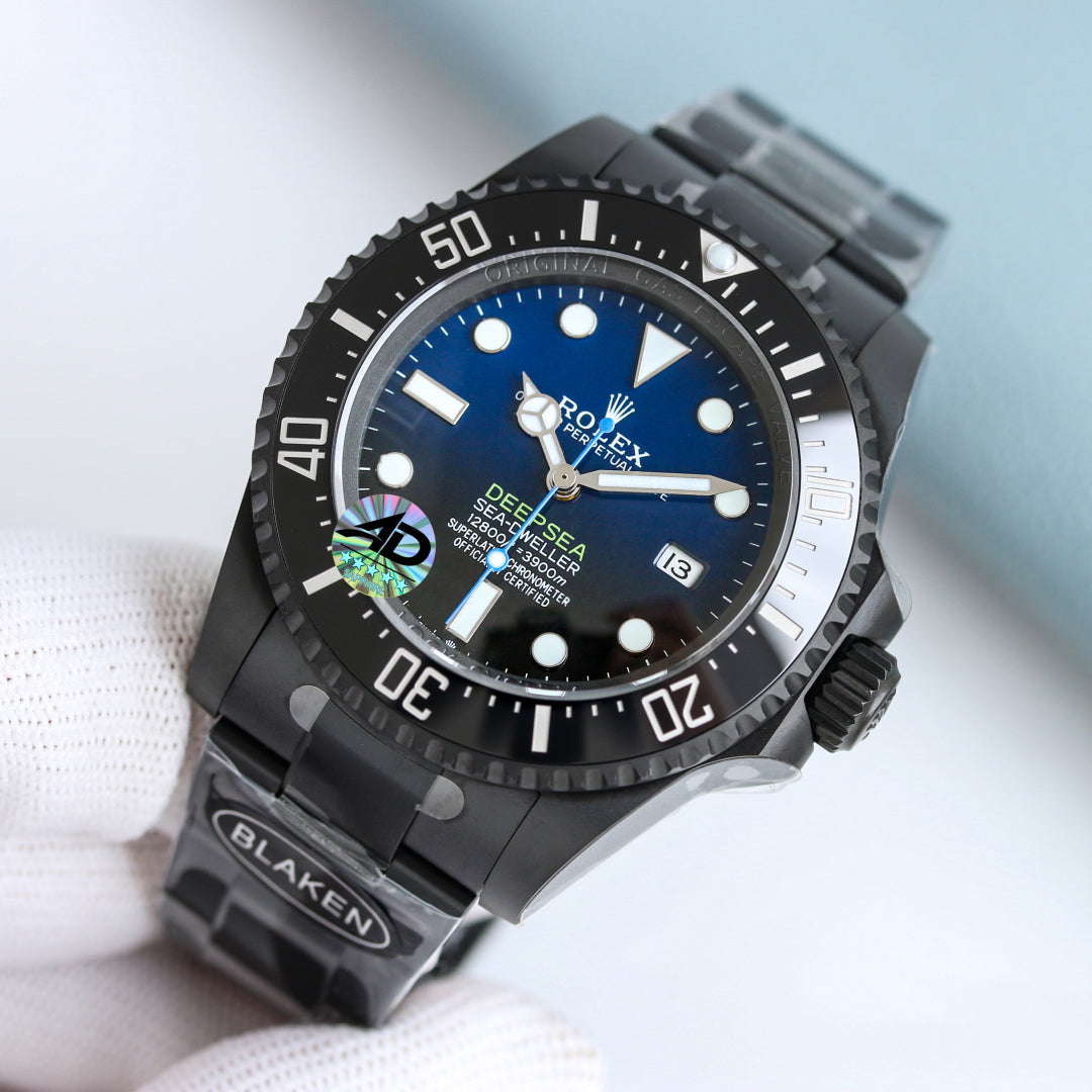 Rolex Sea Dweller Deepsea 44mm Black Blue PVD
