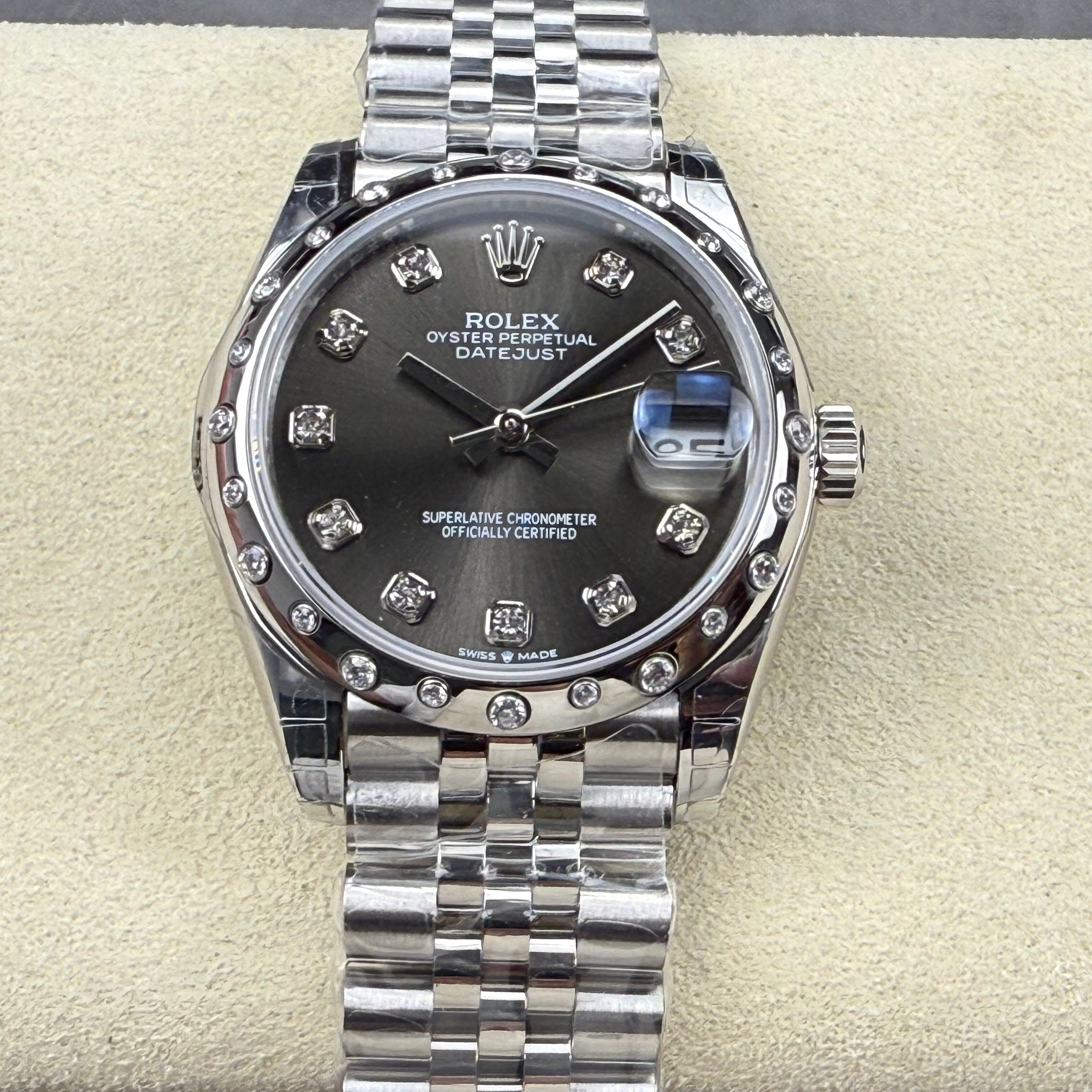 Rolex Datejust Oyster 31mm Diamond Black