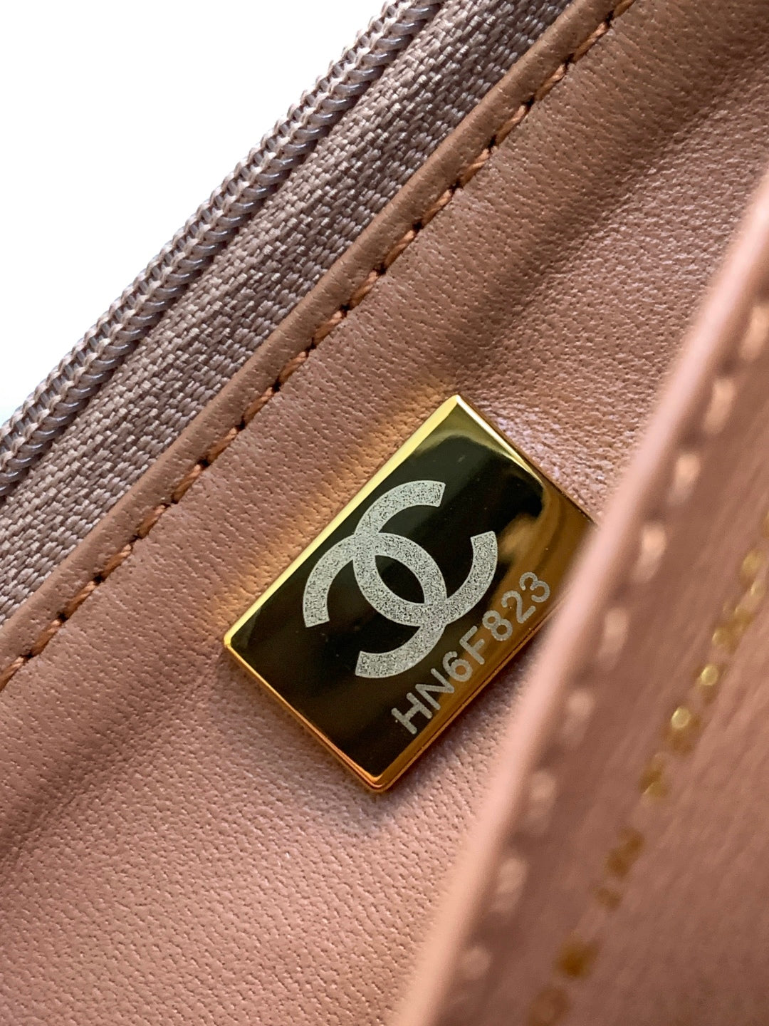 CC Handle Bag Double C Camel Lambskin Gold Hardware
