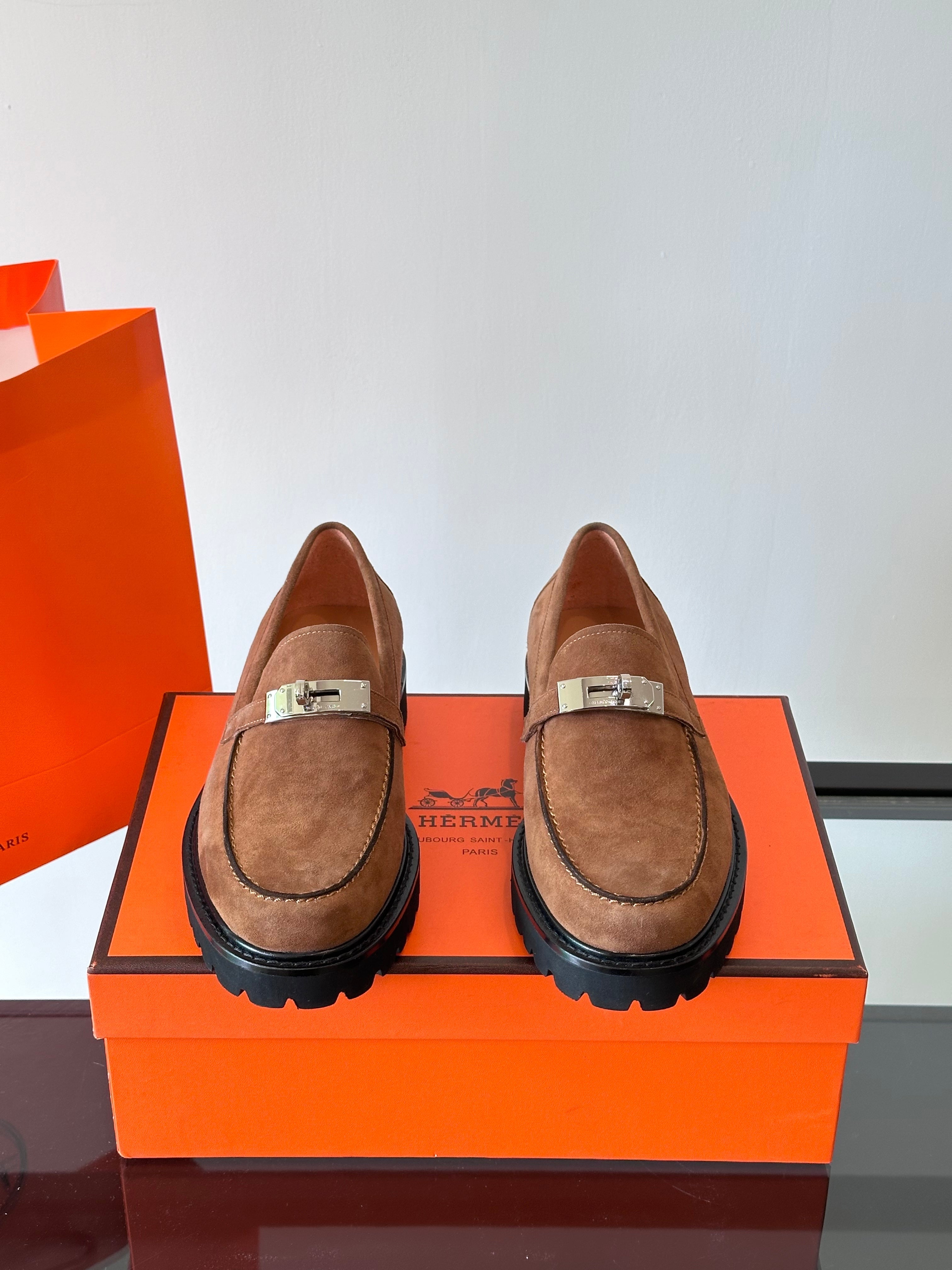 HM Men's Icone Loafer Brown Suede 524582