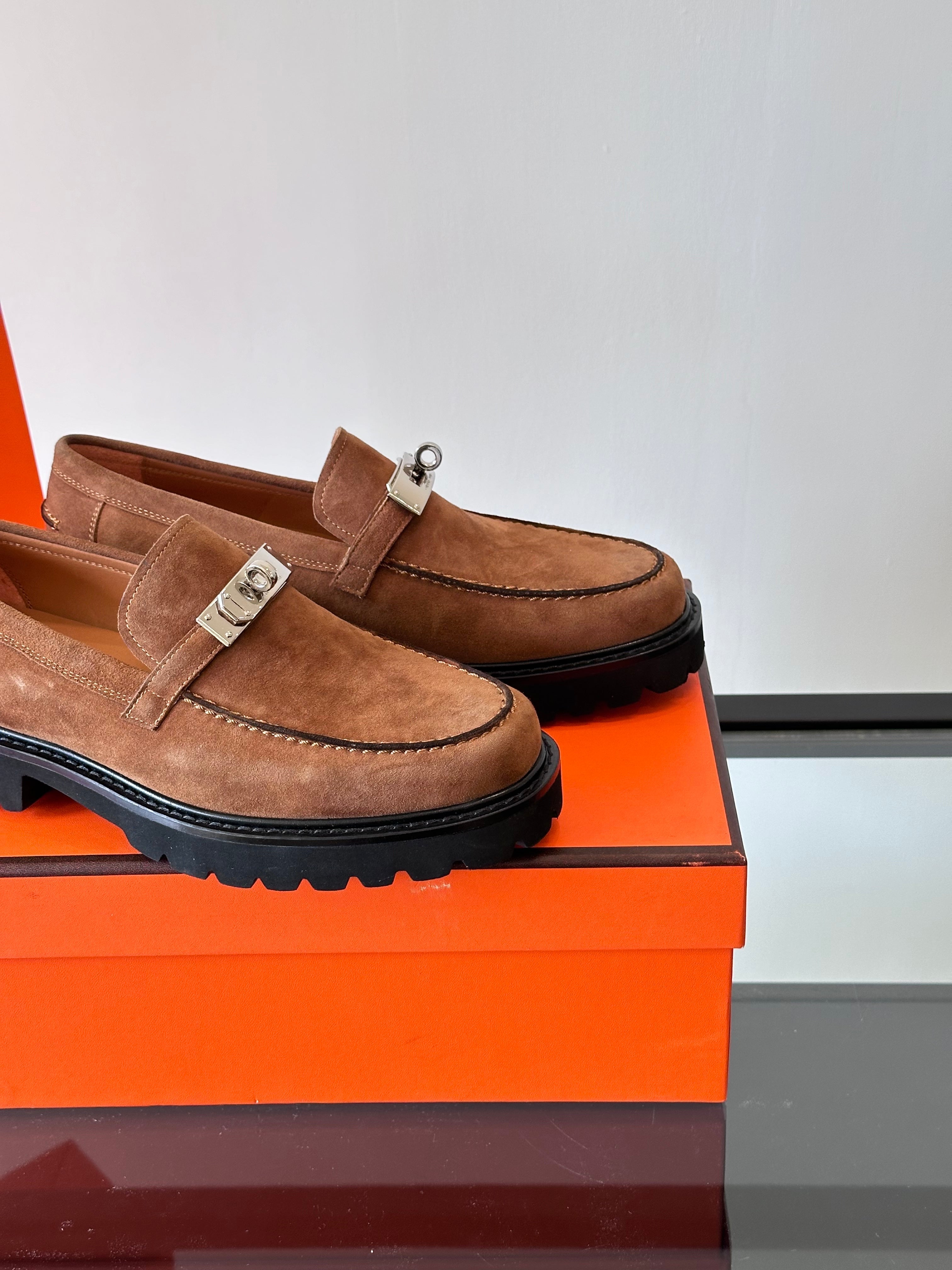 HM Men's Icone Loafer Brown Suede 524582