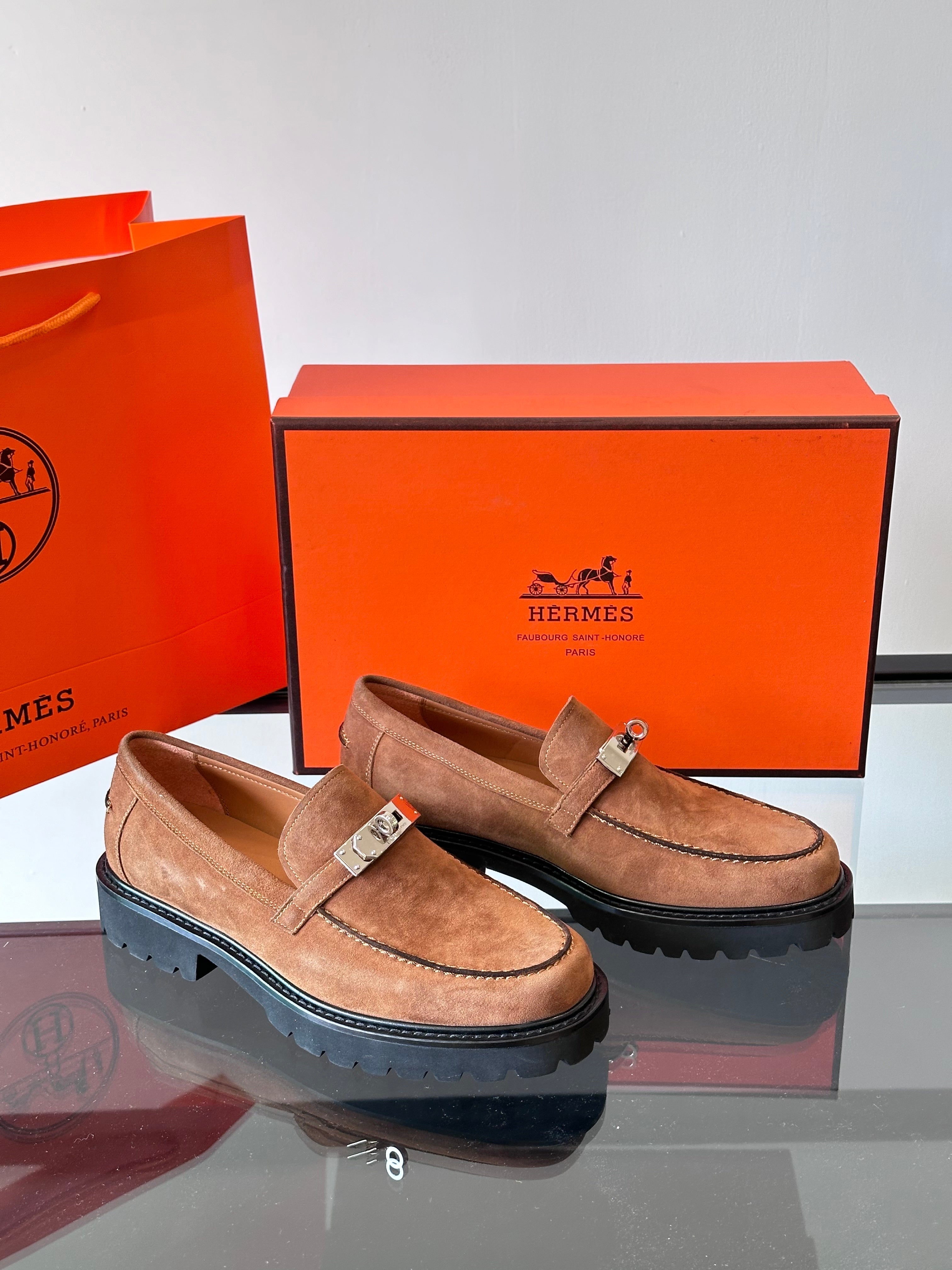 HM Men's Icone Loafer Brown Suede 524582