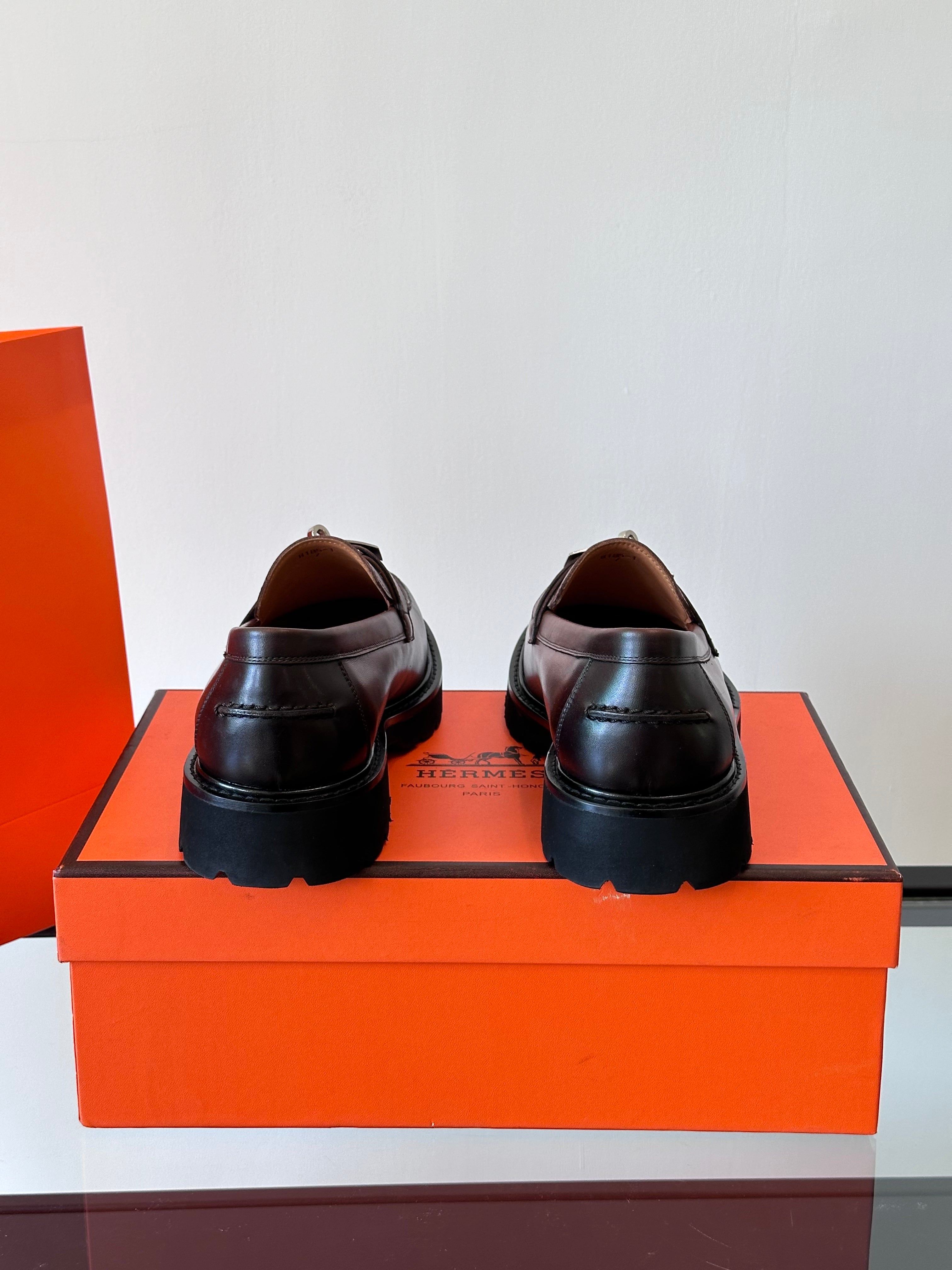 HM Men's Icone Loafer Black Brown Cowhide