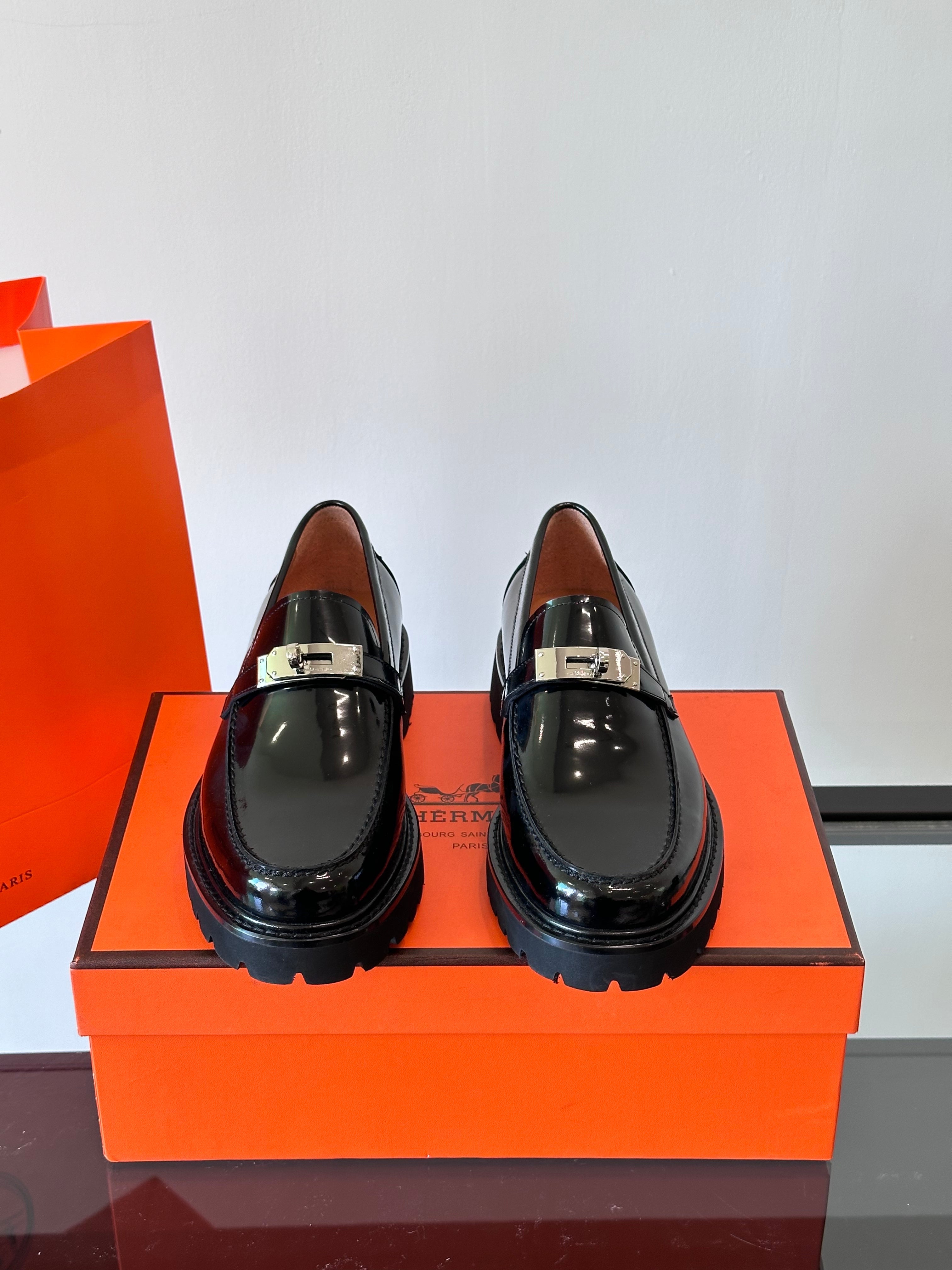 HM Men's Icone Loafer Black Patent Leather