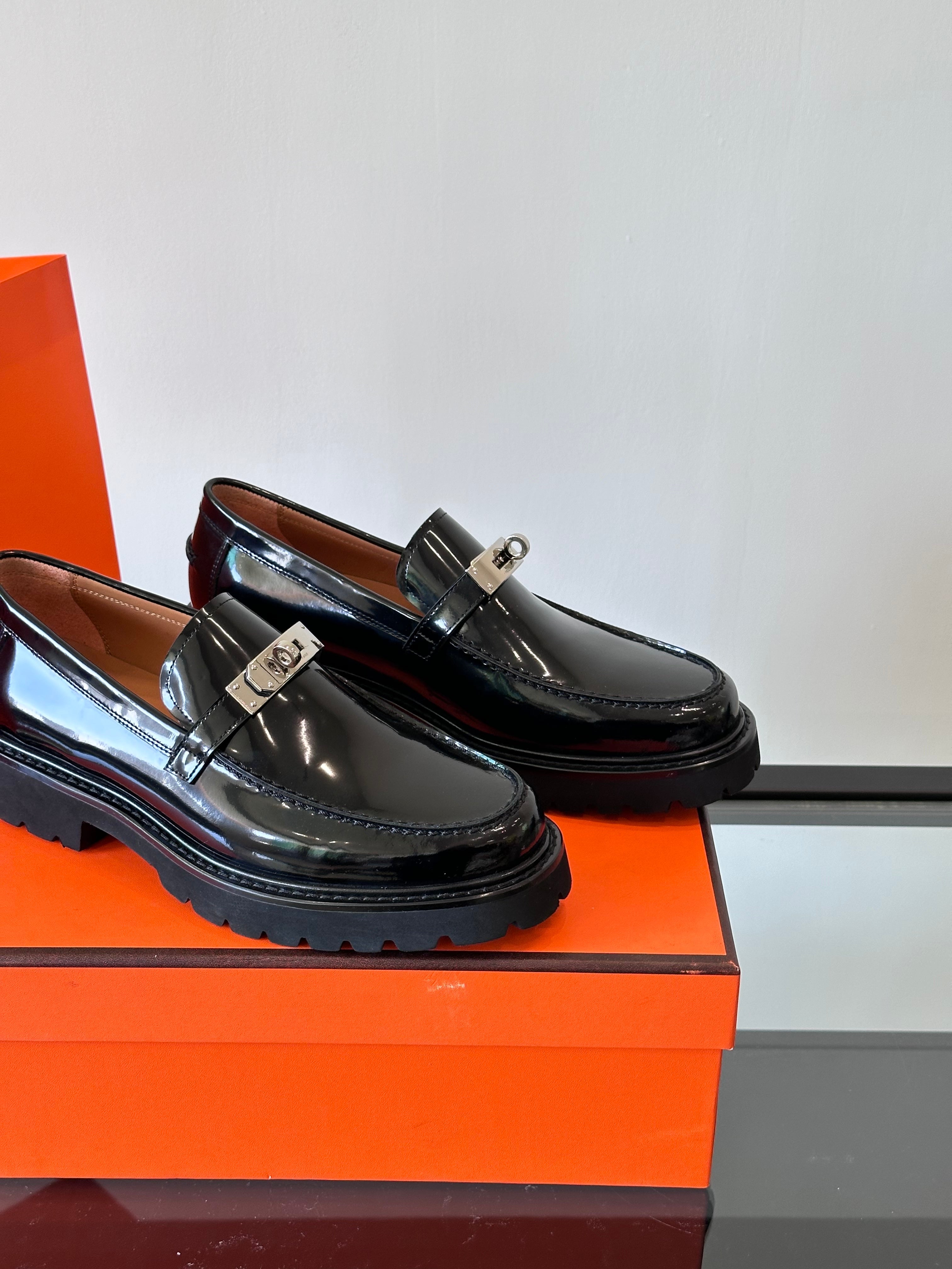 HM Men's Icone Loafer Black Patent Leather