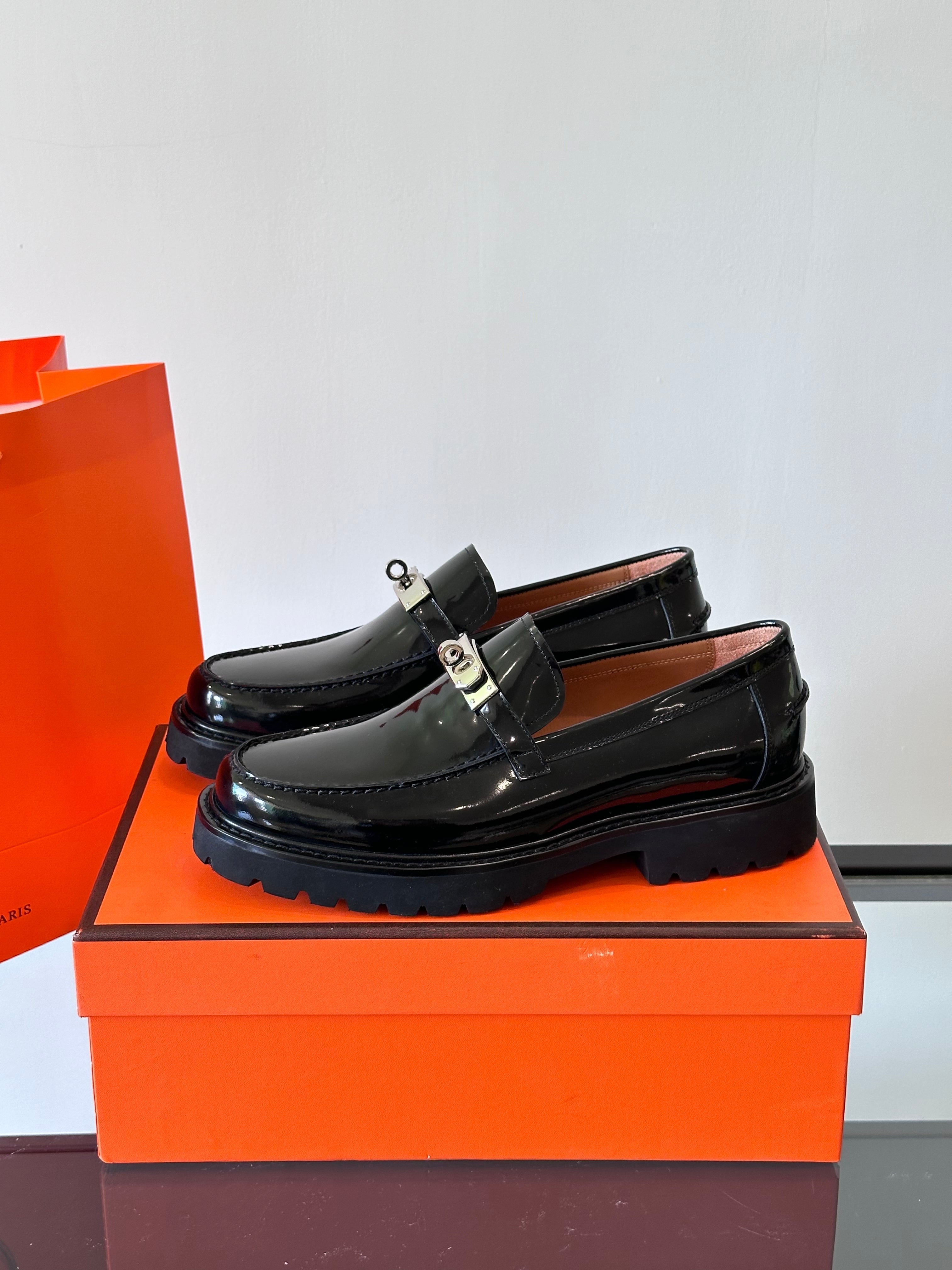 HM Men's Icone Loafer Black Patent Leather