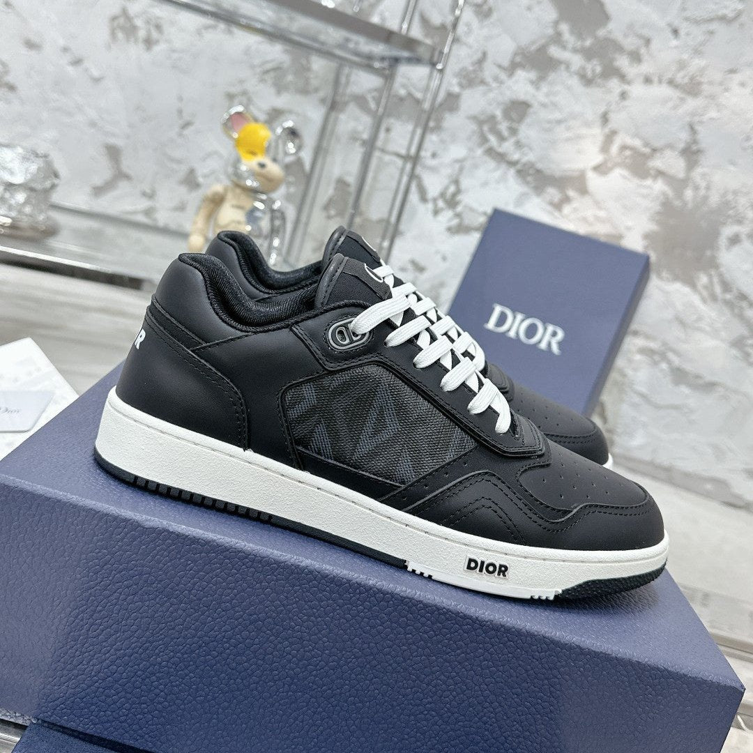 CD B27 Low-Top Sneaker 30mm In Black Calfskin 100817