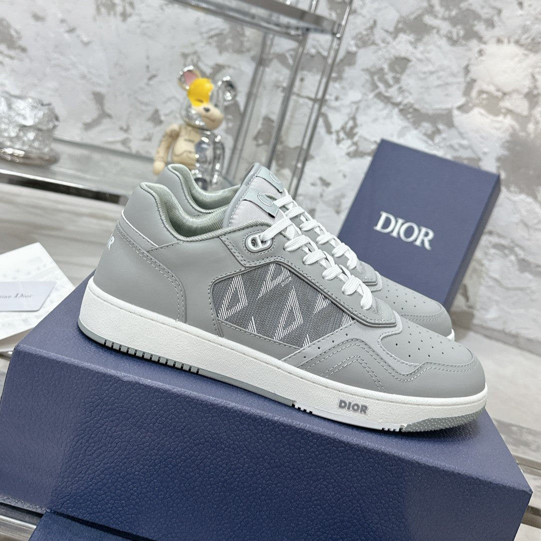 CD B27 Low-Top Sneaker 30mm In Grey Calfskin 100819